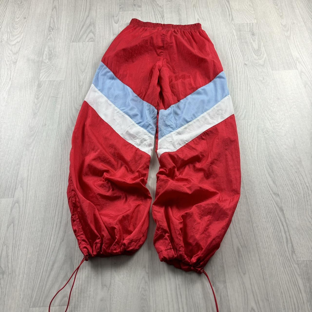 VINTAGE Y2K CHAMPION TECHNICAL BAGGY TRACKSUIT BOTTOMS RED