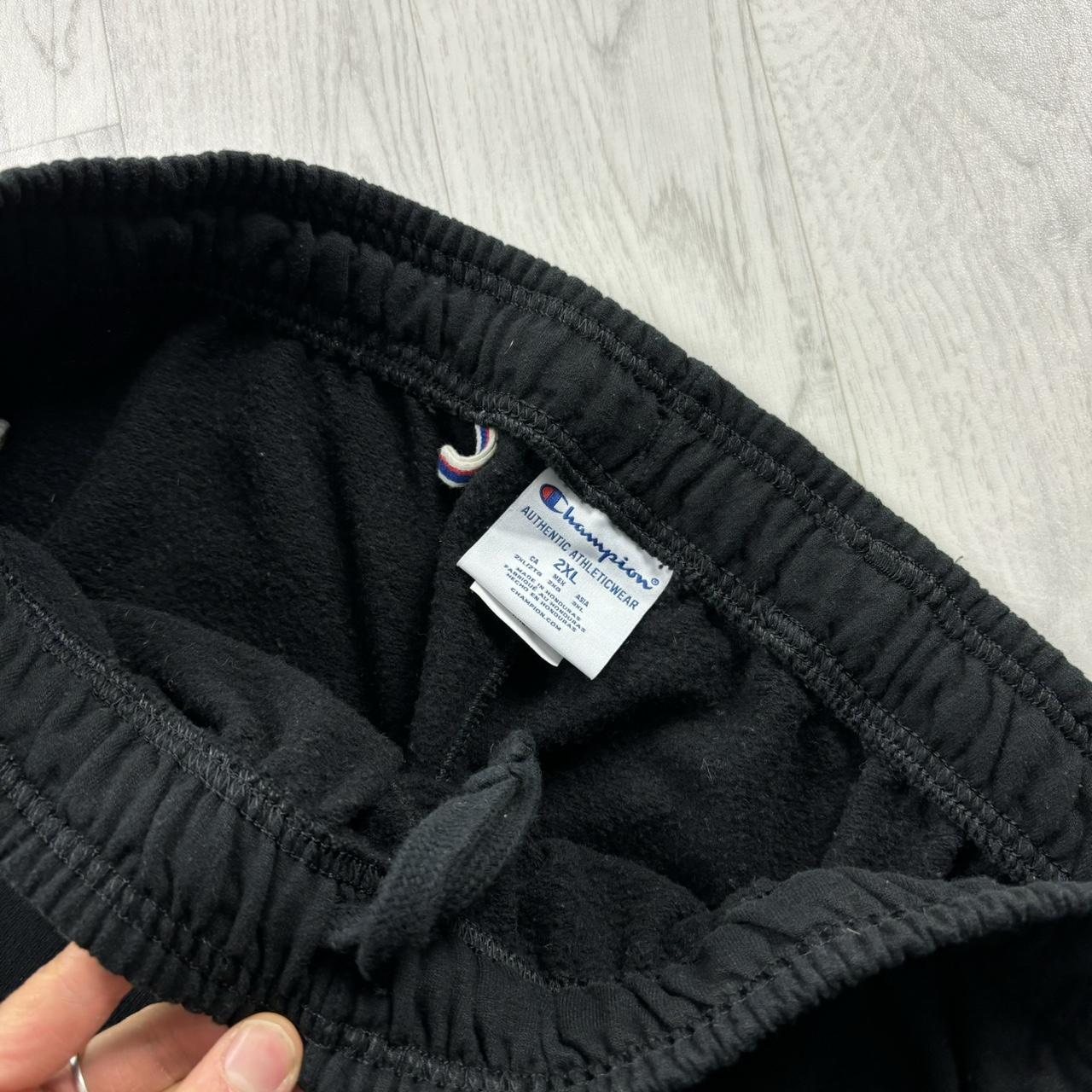 VINTAGE 00s CHAMPION BAGGY COTTON SWEATPANTS BLACK