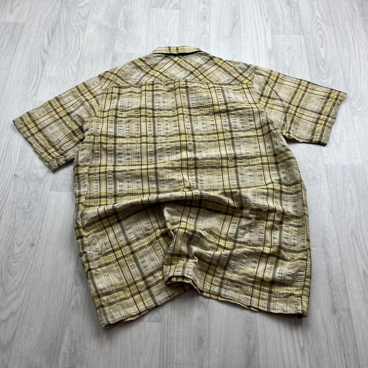 VINTAGE Y2K TIMBERLAND PLAID SHORT SLEEVE BUTTON UP SHIRT