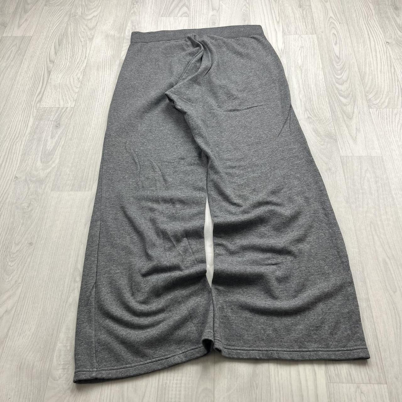 VINTAGE Y2K NIKE BAGGY FLARED COTTON SWEATPANTS GREY