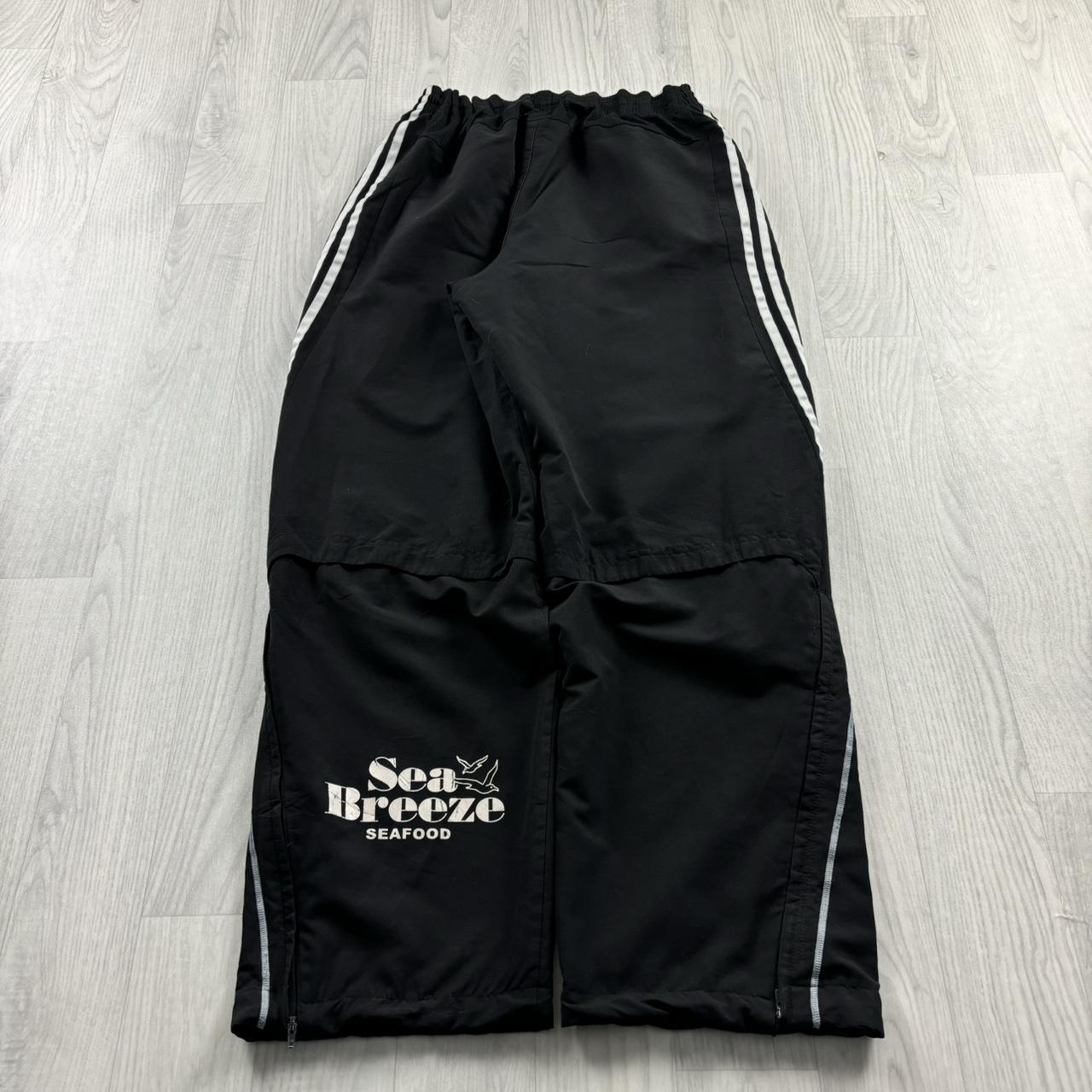 VINTAGE Y2K ADIDAS BAGGY TRACKSUIT BOTTOMS BLACK