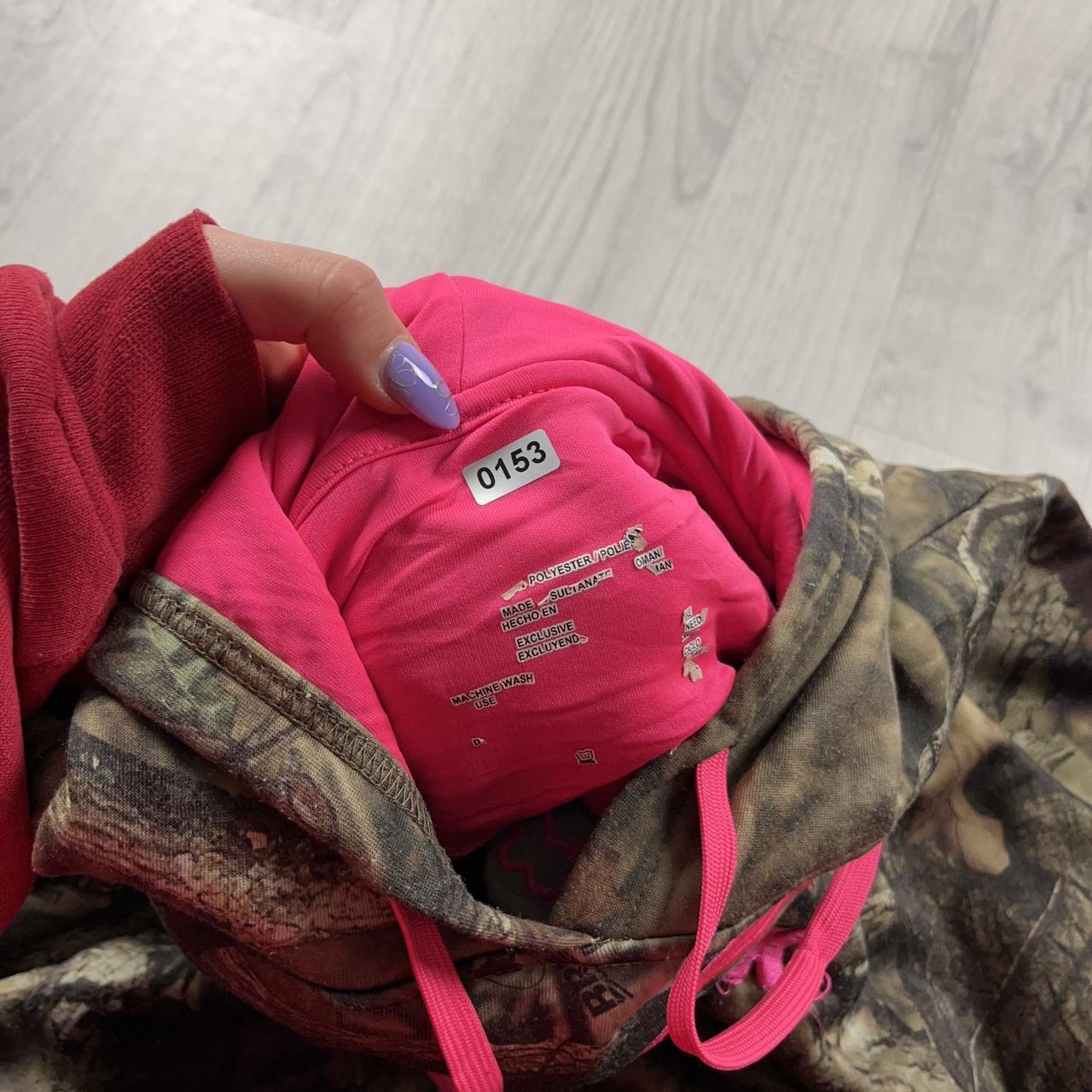 VINTAGE REALTREE MOSSY OAK HOODIE CAMO PINK