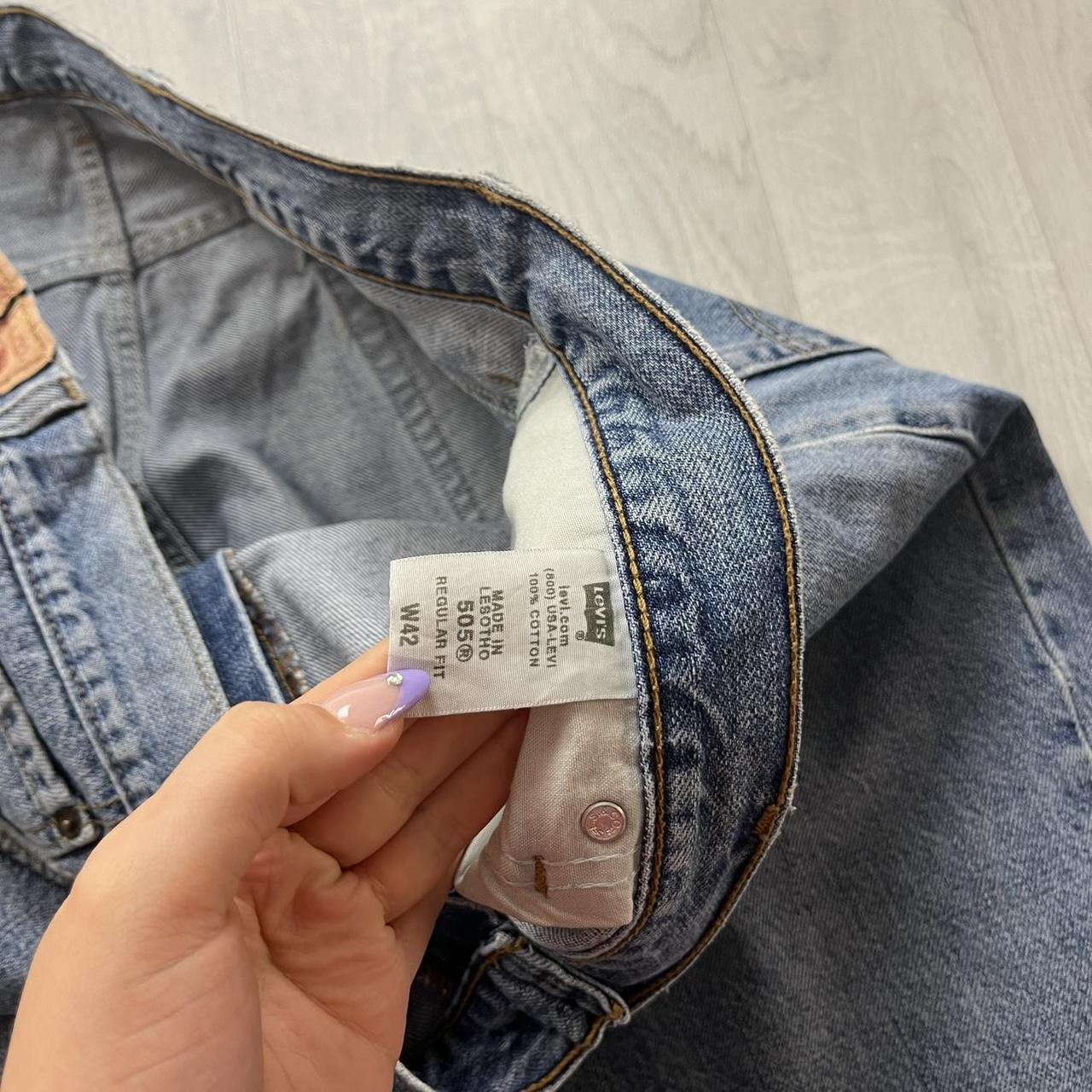 VINTAGE Y2K LEVIS 505 BAGGY JORTS BLUE