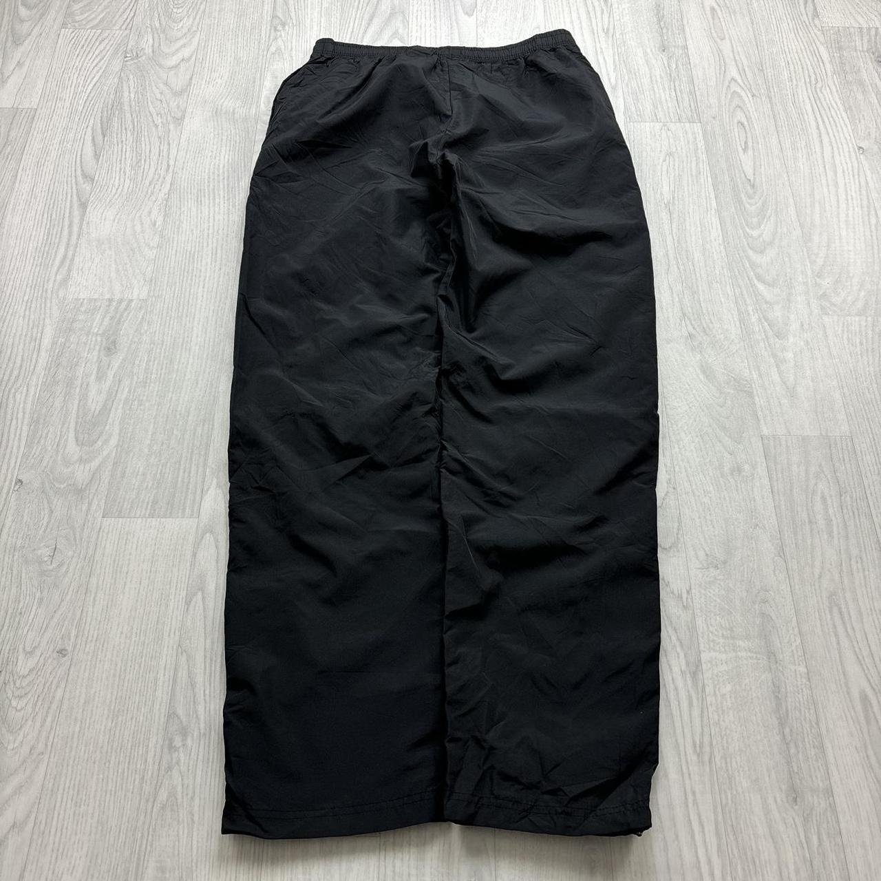 VINTAGE Y2K CHAMPION STRAIGHT LEG BAGGY TRACKSUIT BOTTOMS BLACK