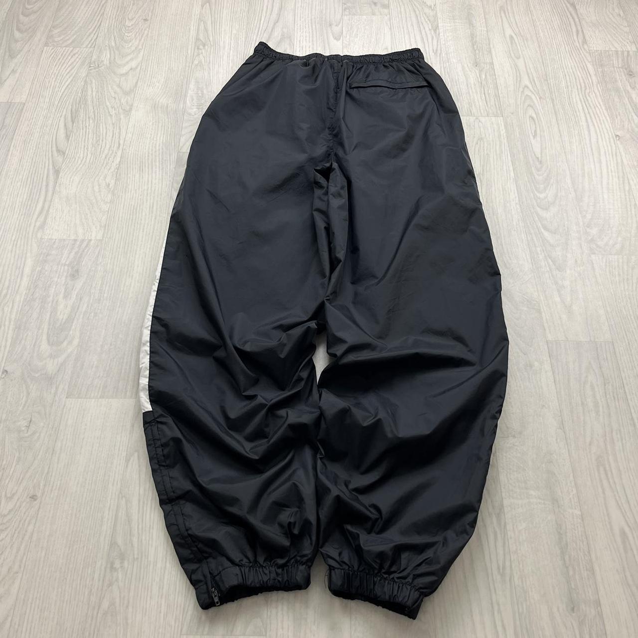 VINTAGE Y2K ATHLETIC WORKS BAGGY TRACKSUIT BOTTOMS BLACK