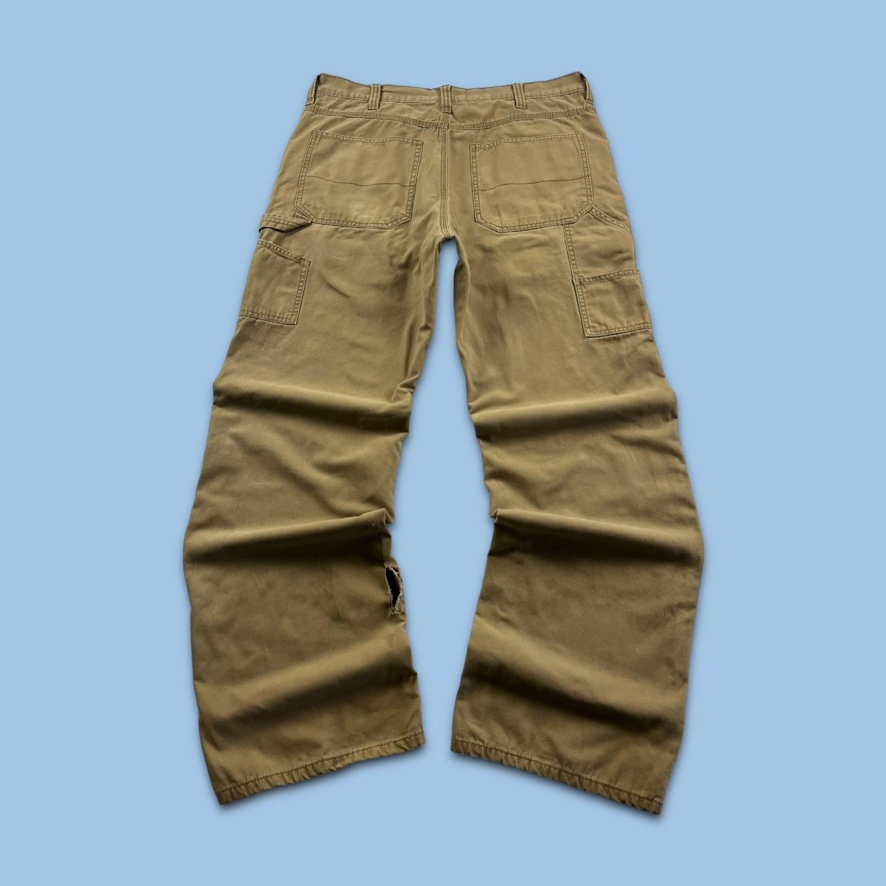 VINTAGE FADED GLORY BAGGY CARPENTER JEANS TAN (34x33)