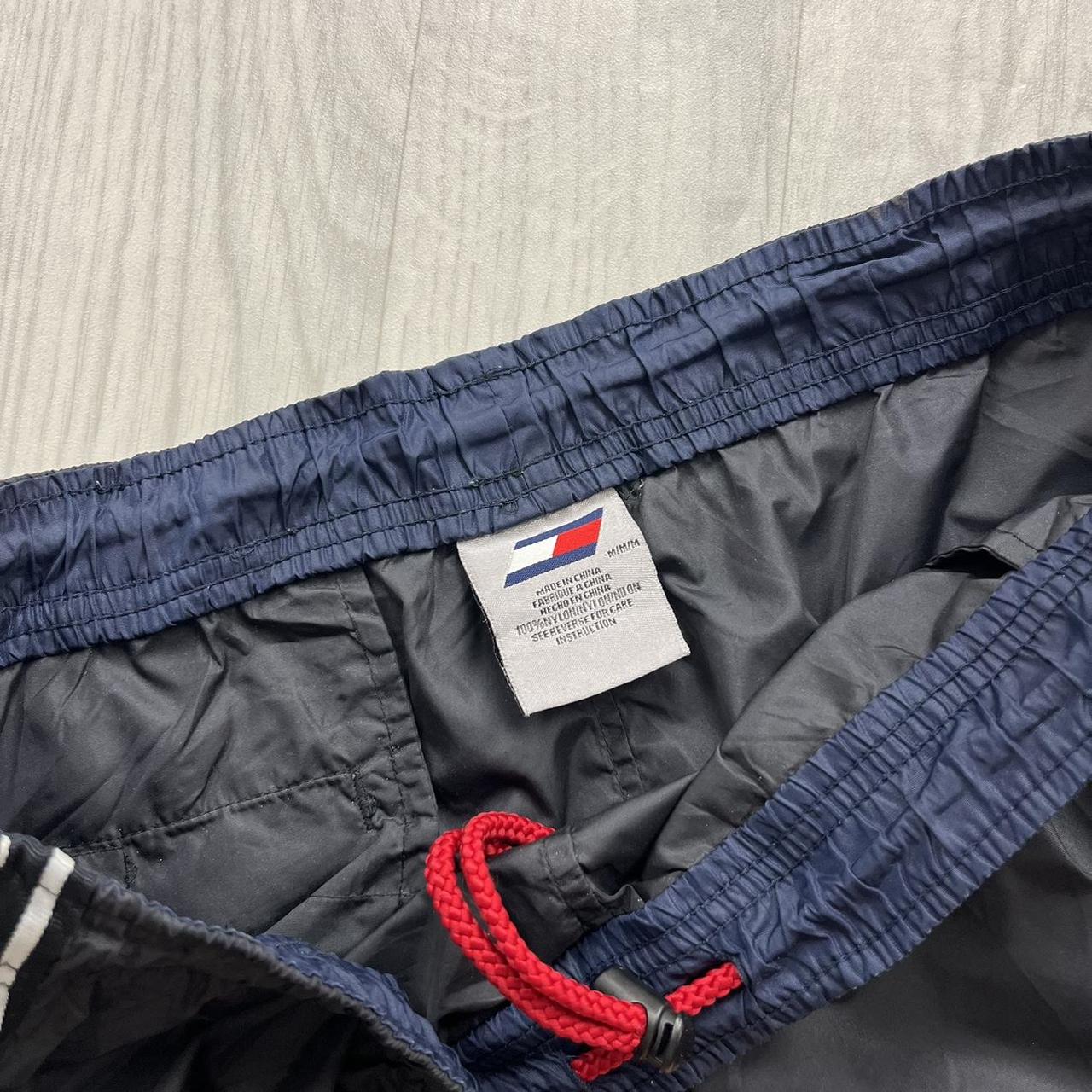 VINTAGE Y2K TOMMY HILFIGER BAGGY TRACKSUIT BOTTOMS BLACK