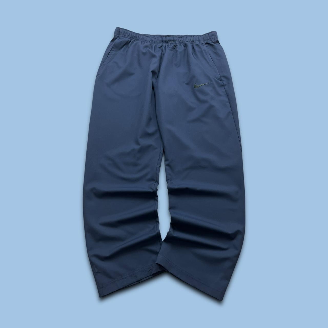 VINTAGE Y2K NIKE BAGGY TRACKSUIT BOTTOMS NAVY