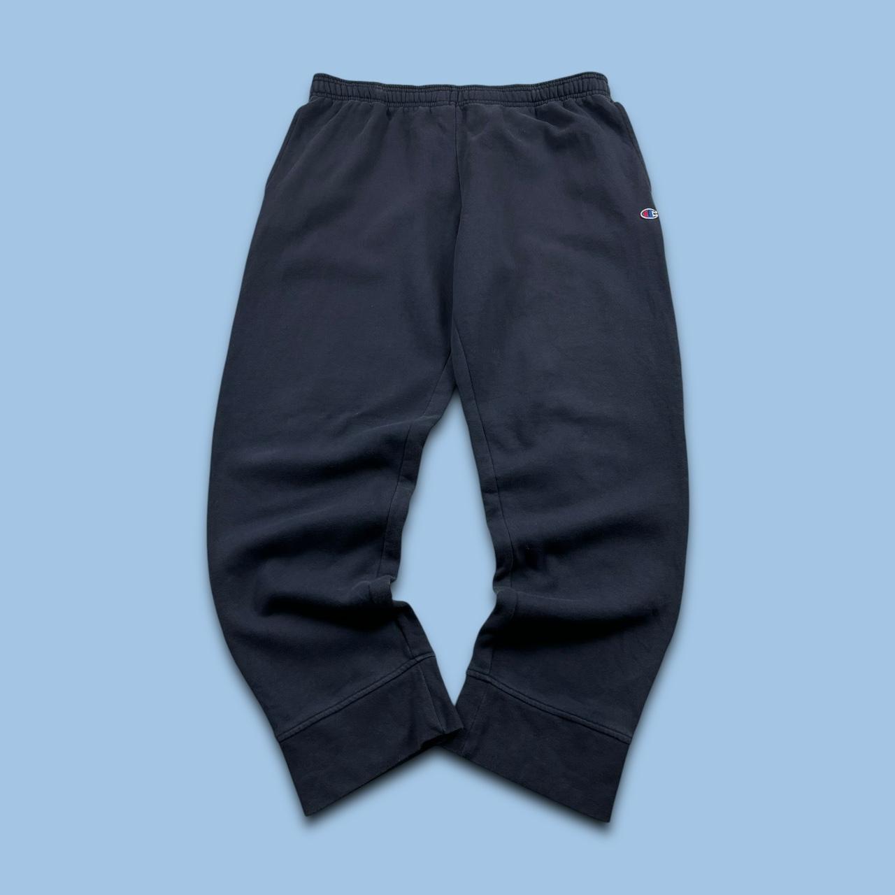 VINTAGE 00s CHAMPION BAGGY COTTON SWEATPANTS NAVY