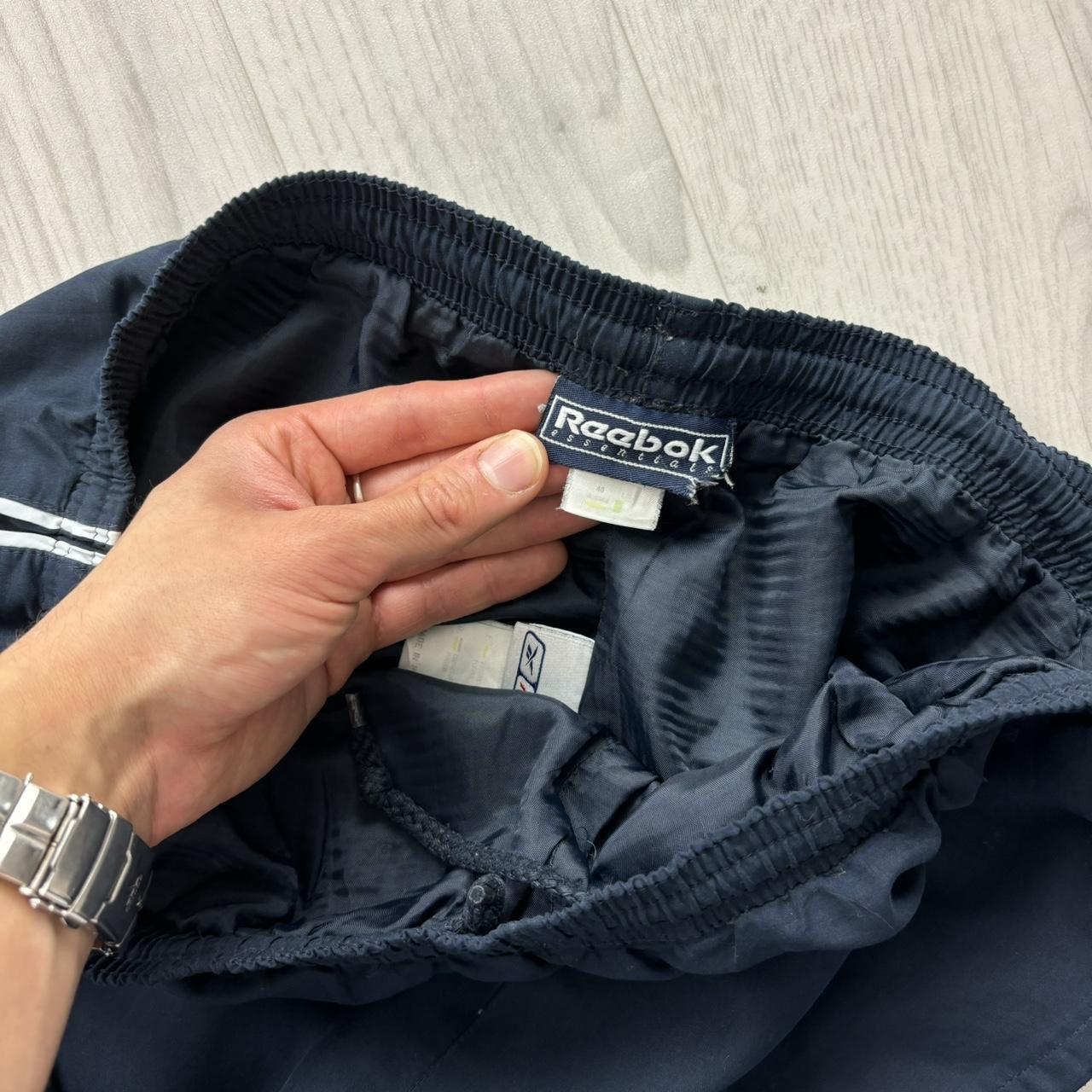 VINTAGE Y2K REEBOK BAGGY TRACKSUIT BOTTOMS NAVY