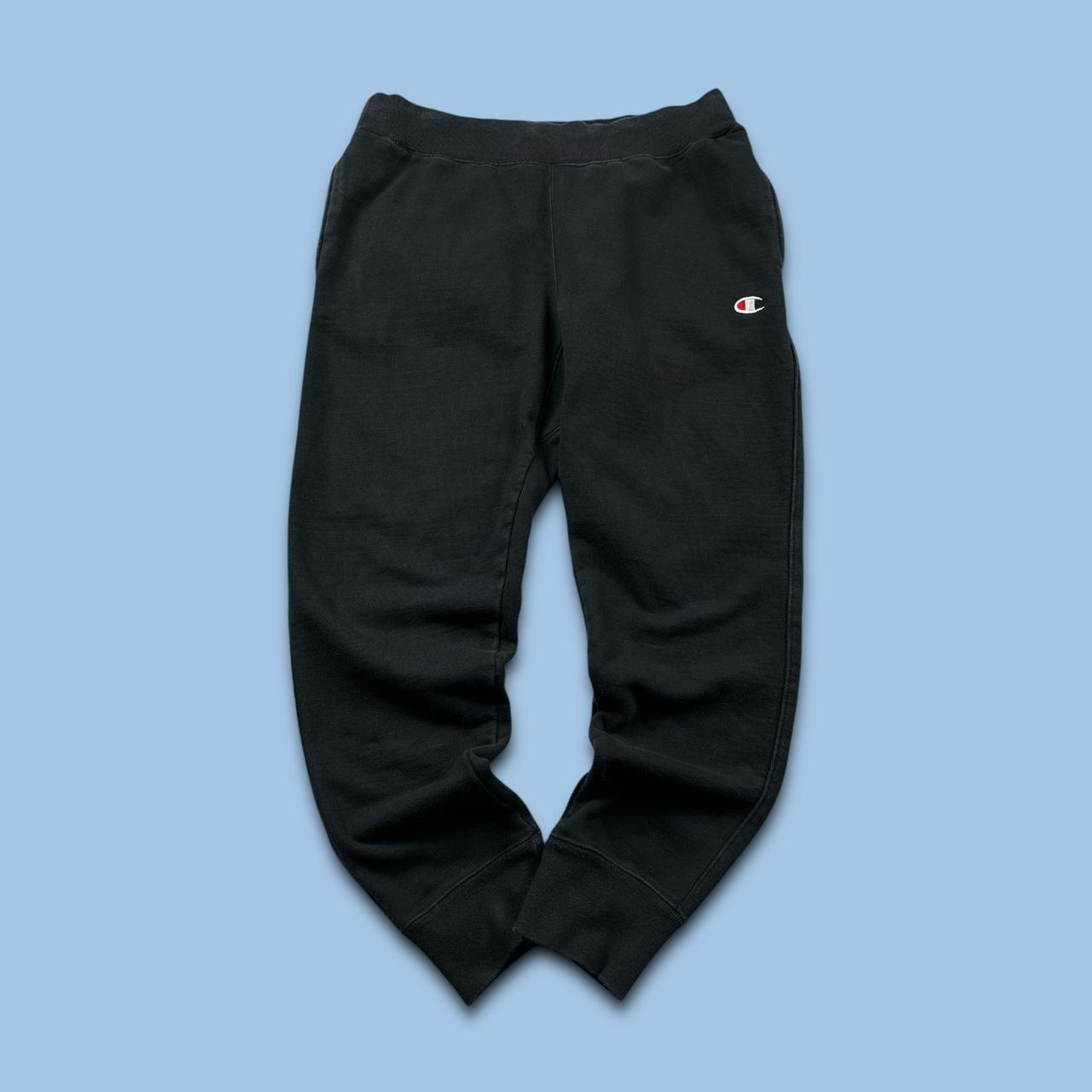 VINTAGE 00s CHAMPION REVERSE WEAVE COTTON SWEATPANTS BLACK