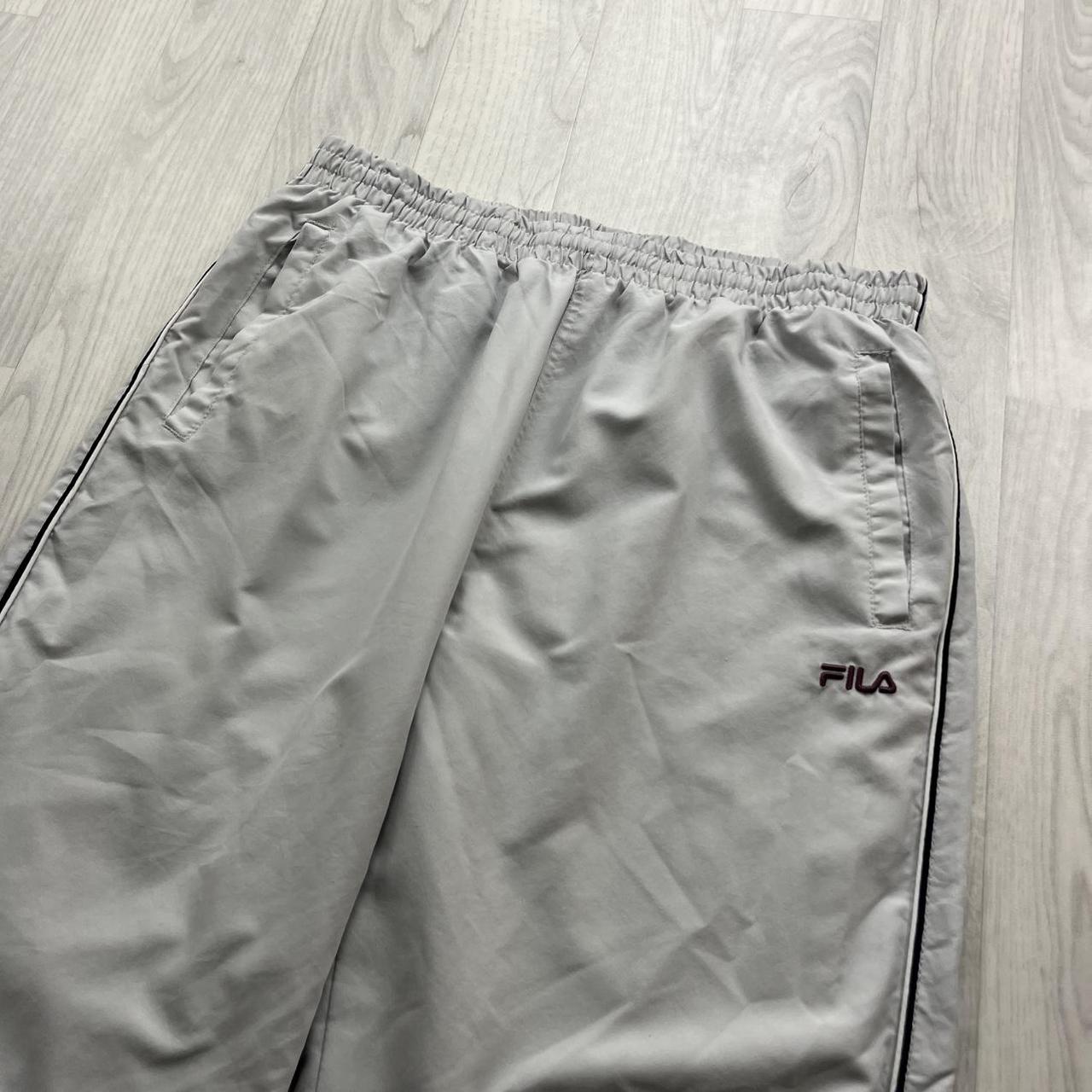 VINTAGE Y2K FILA BAGGY TRACKSUIT BOTTOMS GREY