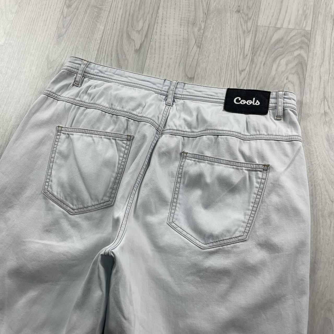 VINTAGE BARNEY COOLS BAGGY JORTS WHITE (34w)