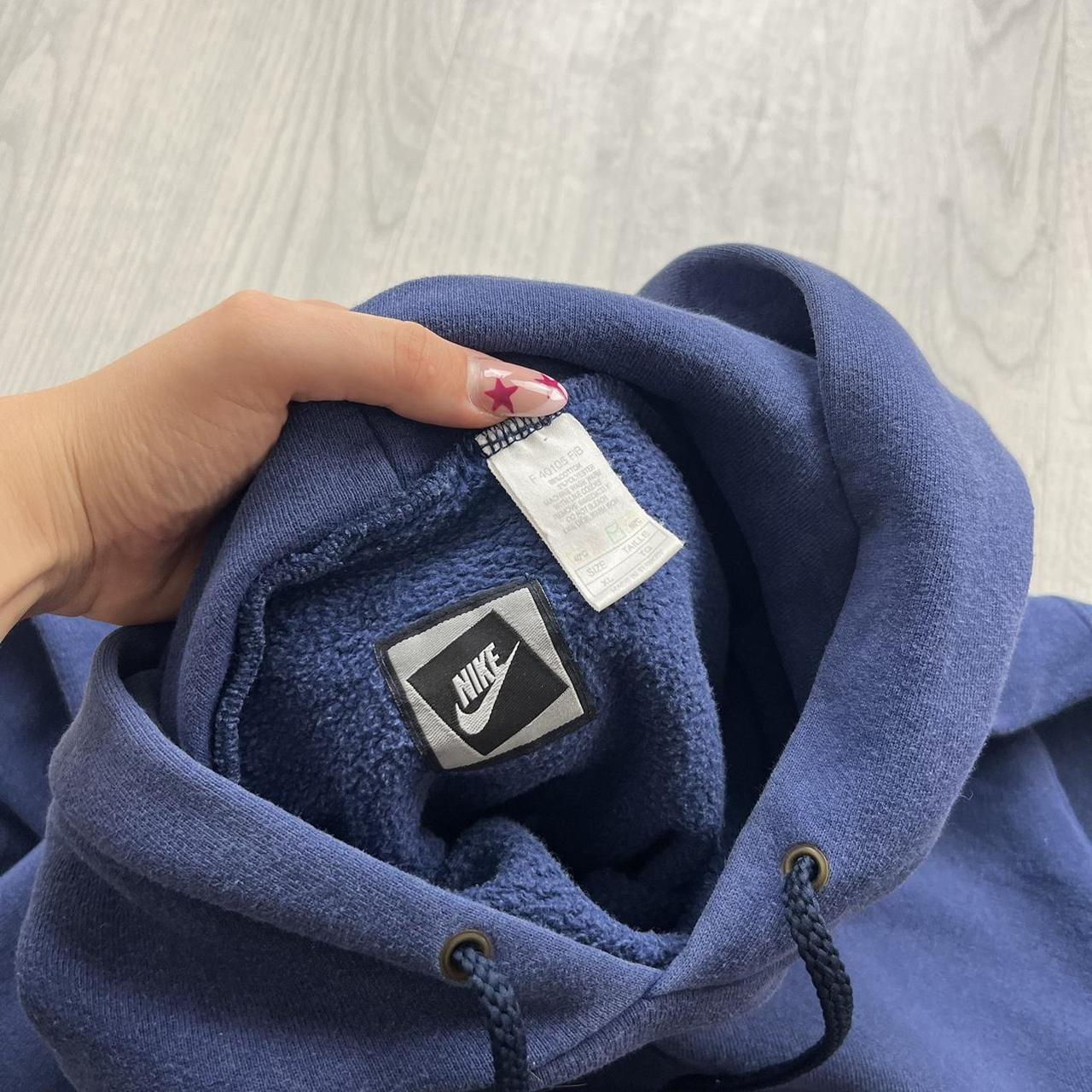 VINTAGE 90s NIKE BOXY HOODIE NAVY
