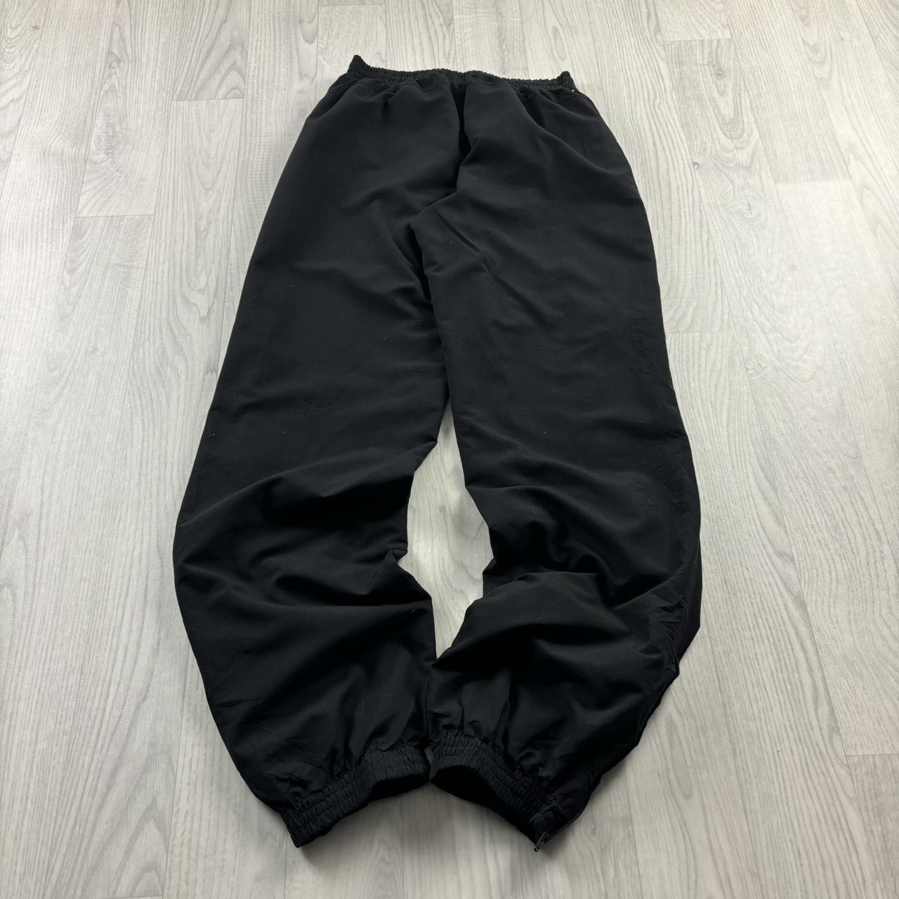 ADIDAS BAGGY TRACKSUIT BOTTOMS BLACK