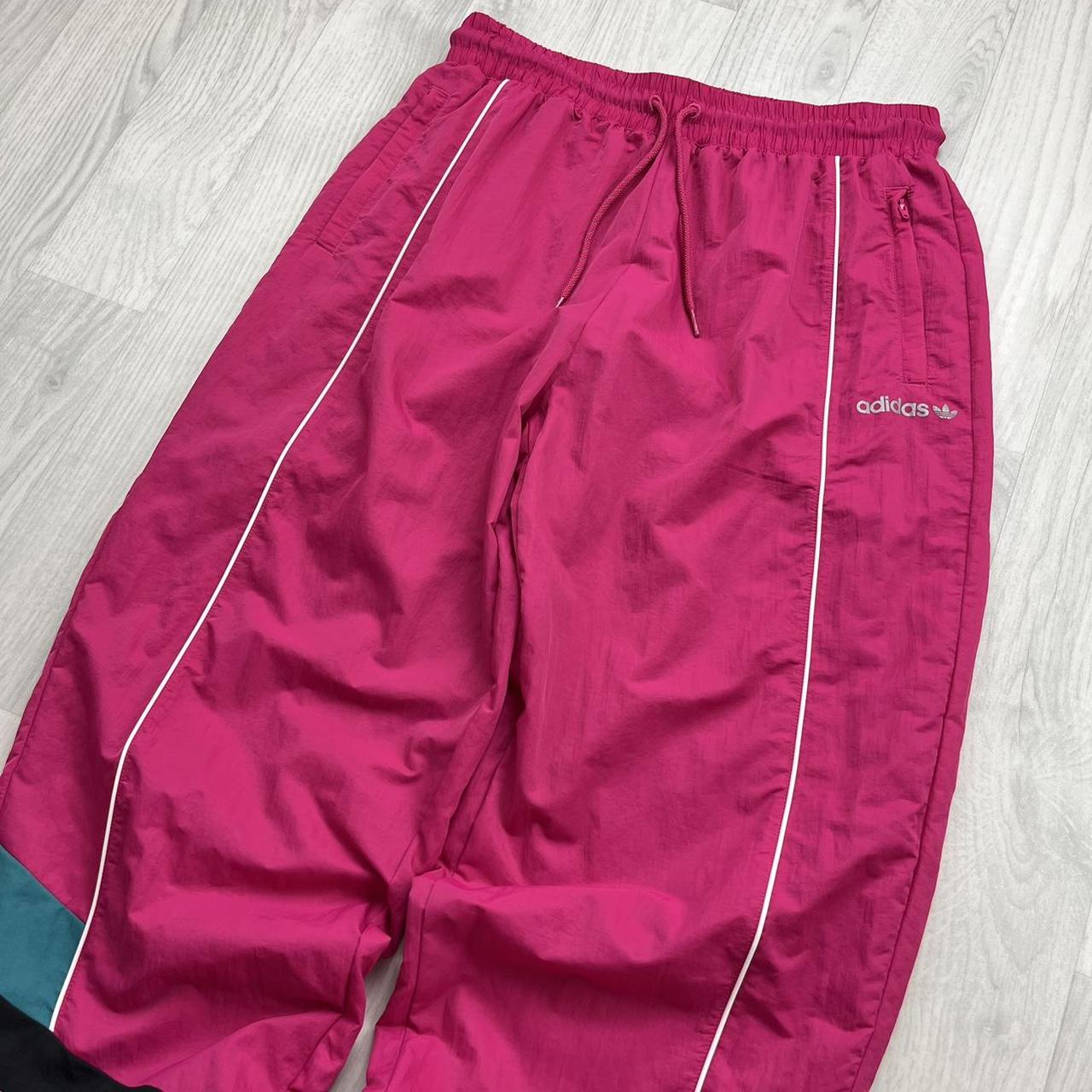 ADIDAS BAGGY TRACKSUIT BOTTOMS PINK