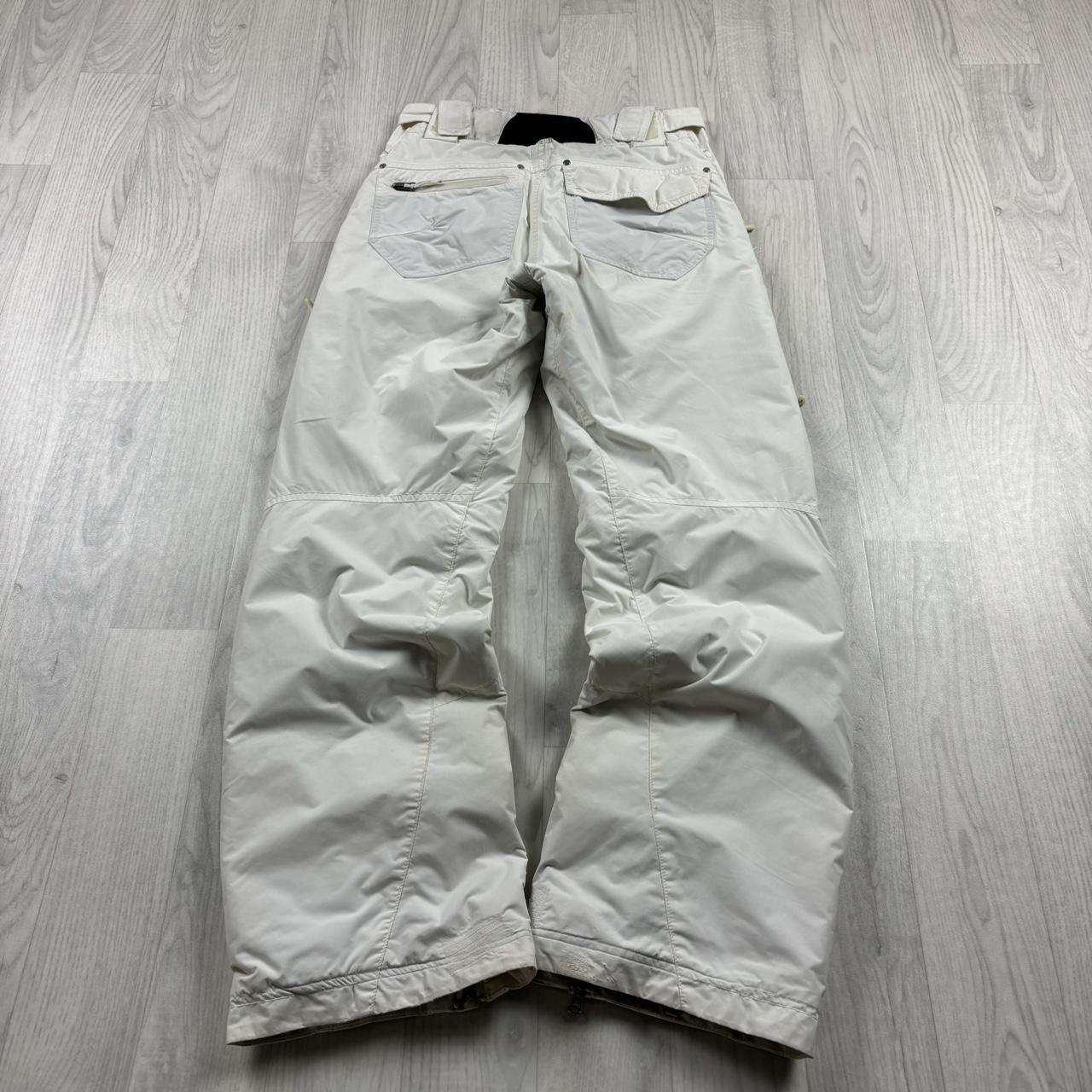 VINTAGE Y2K PULP BAGGY SKI PANTS SALOPETTES WHITE