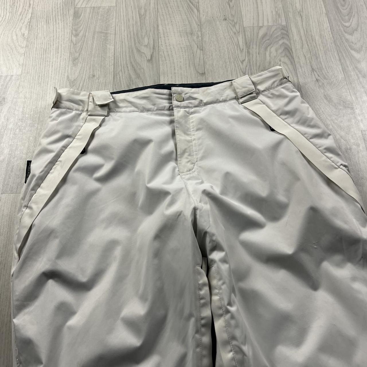 VINTAGE Y2K MOUNTAIN WAREHOUSE BAGGY SKI PANTS SALOPETTES WHITE