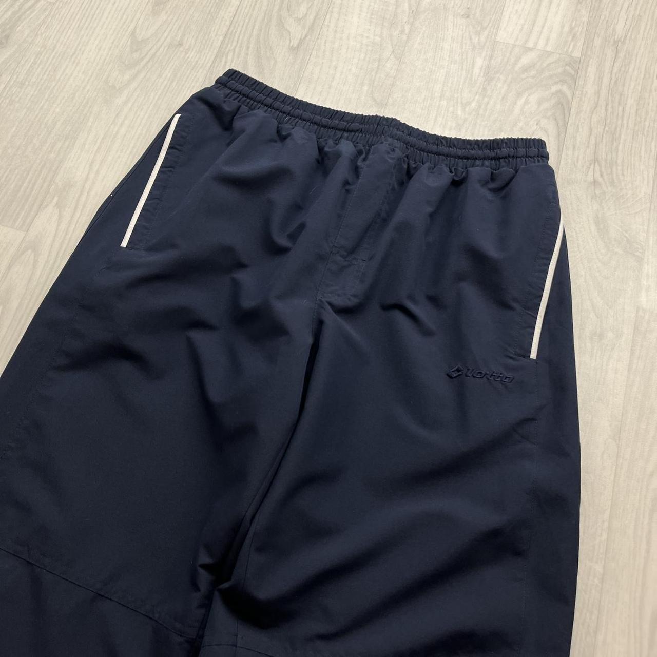 VINTAGE Y2K LOTTO BAGGY TRACKSUIT BOTTOMS NAVY