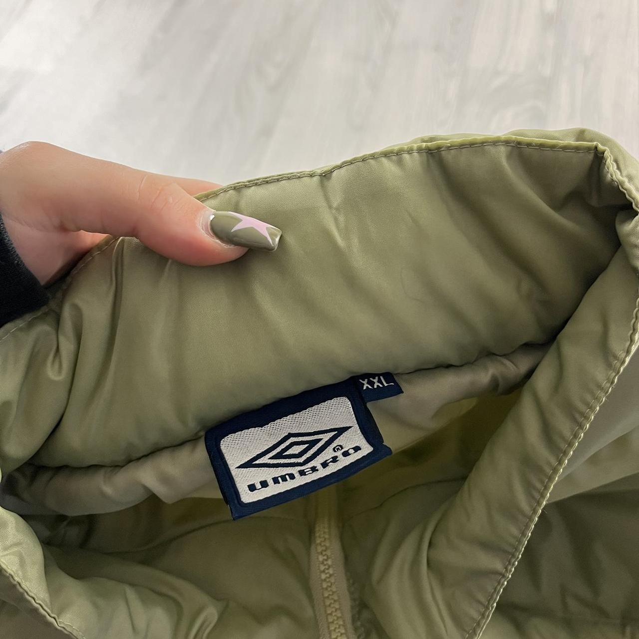 VINTAGE Y2K UMBRO PUFFER JACKET GREEN