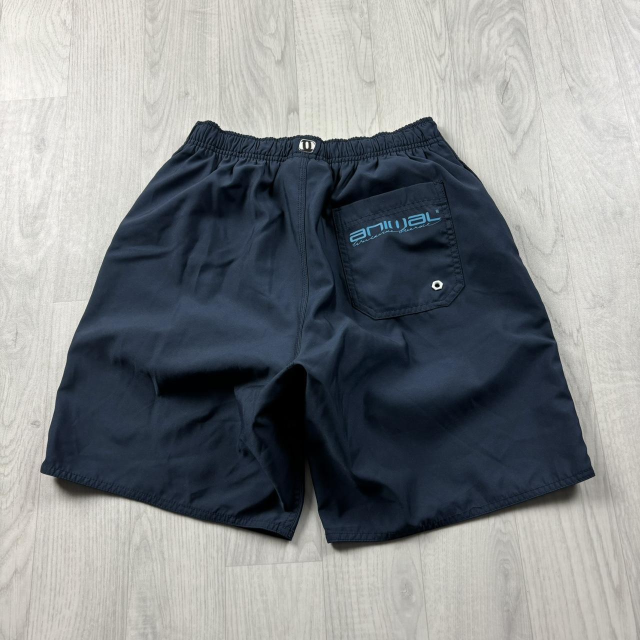 VINTAGE Y2K ANIMAL BOARD SURF SHORTS NAVY