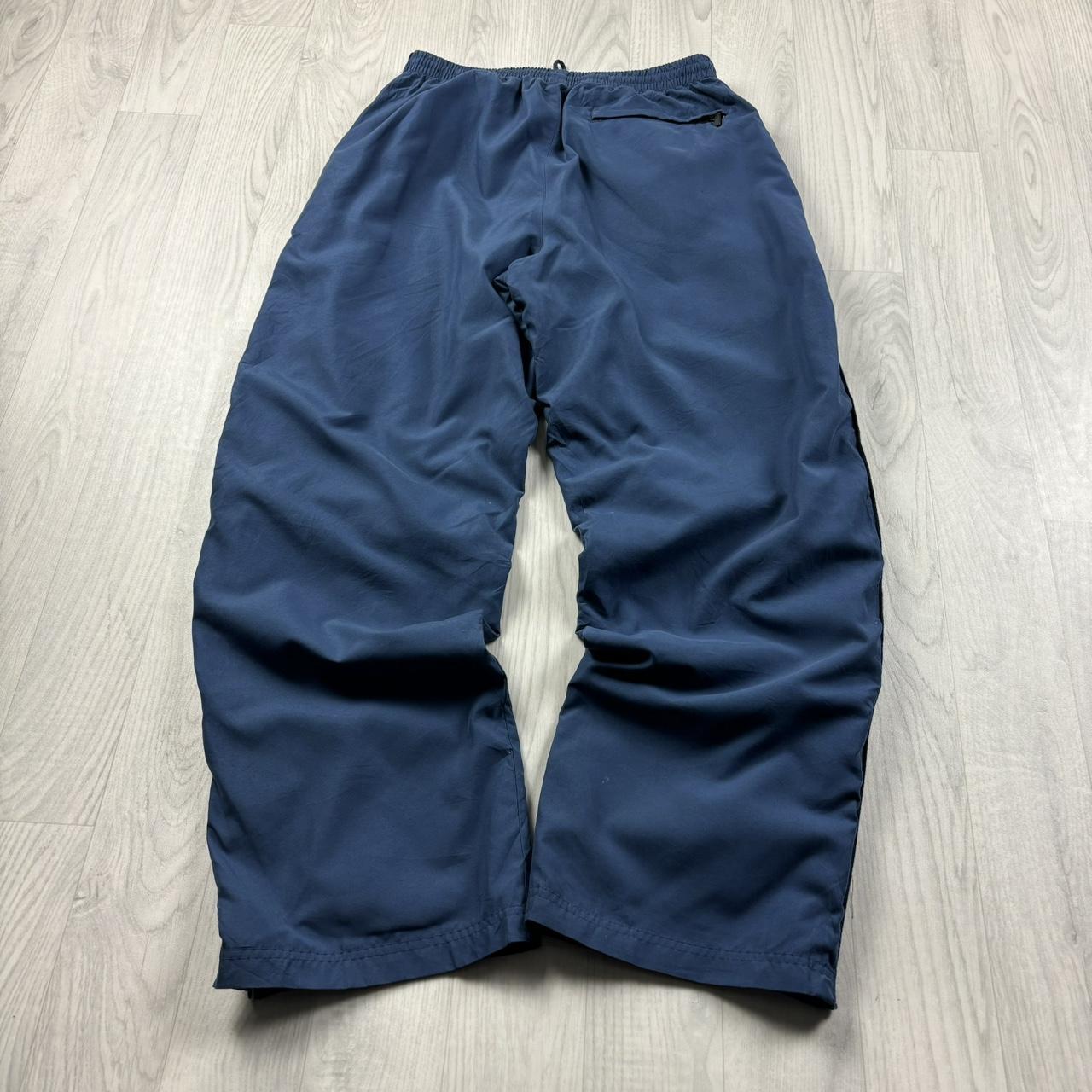 VINTAGE Y2K CHAMPION WIDE LEG BAGGY TRACKSUIT BOTTOMS BLUE