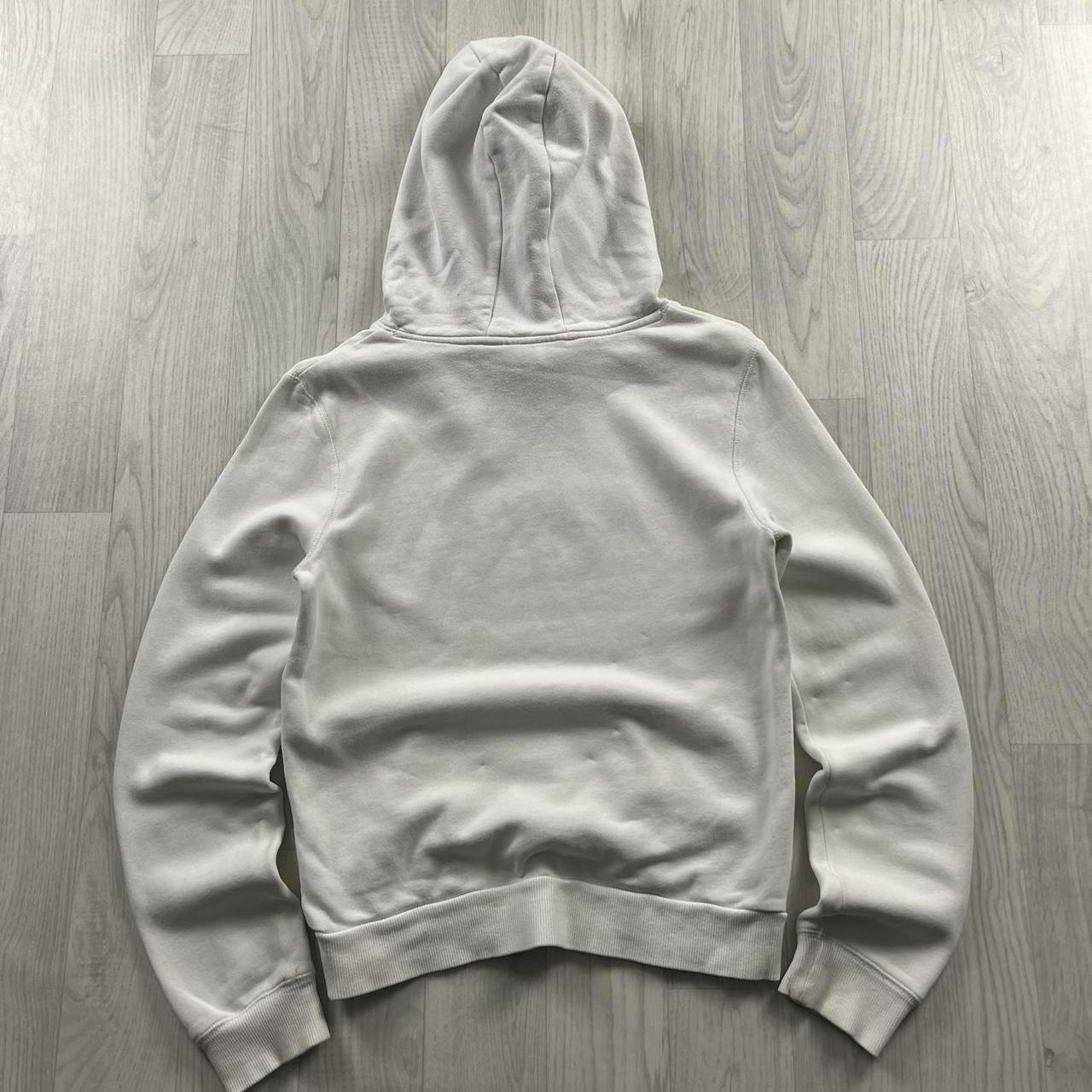 VINTAGE Y2K ANIMAL SPELL OUT HOODIE WHITE PINK