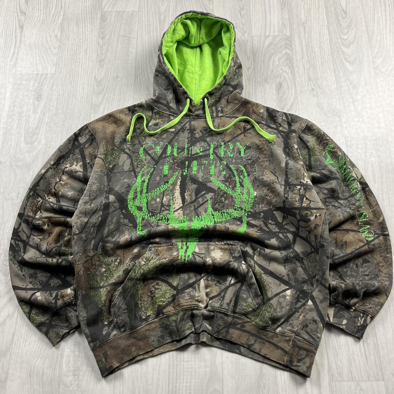 VINTAGE REALTREE HOODIE CAMO GREEN