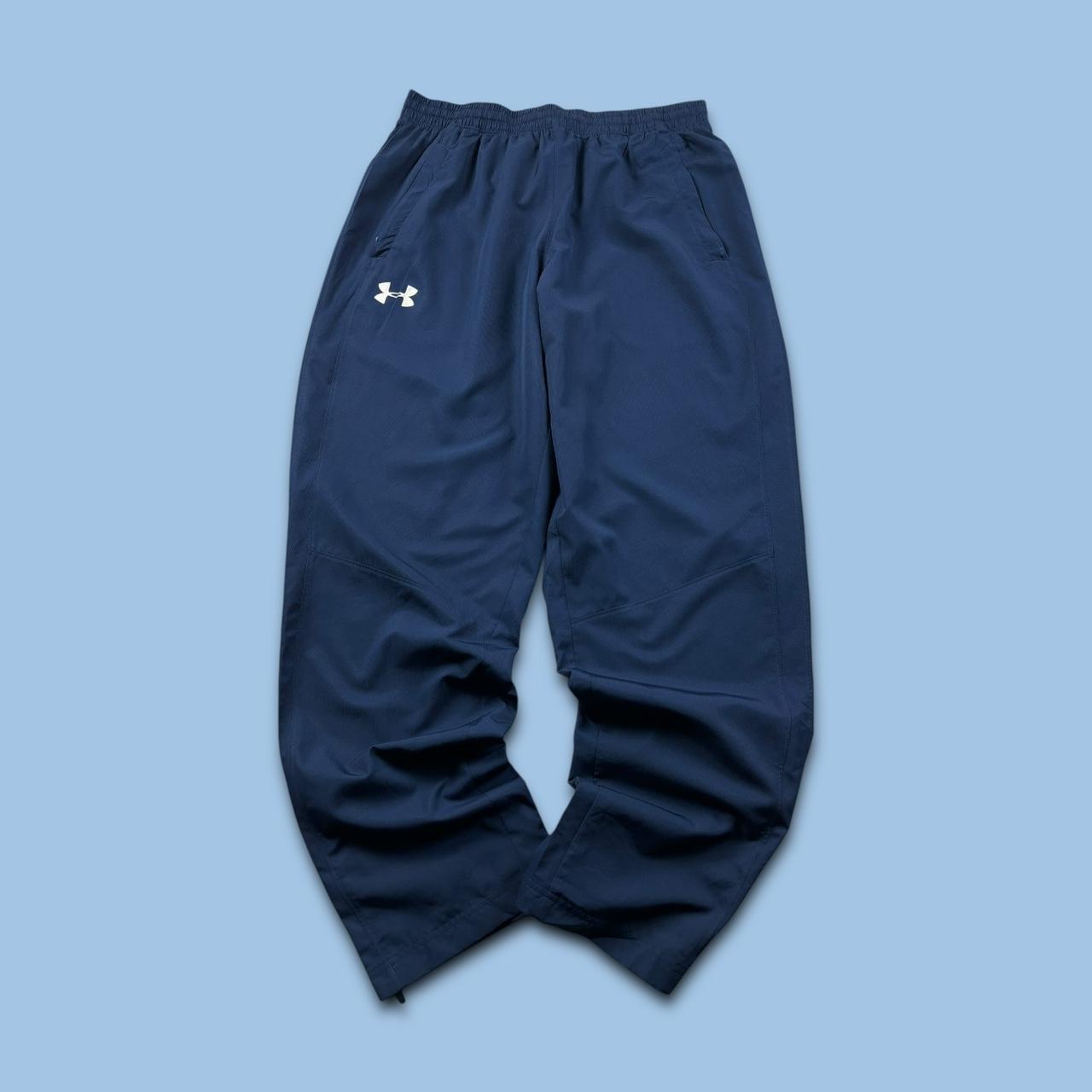 UNDER ARMOUR BAGGY TRACKSUIT BOTTOMS NAVY