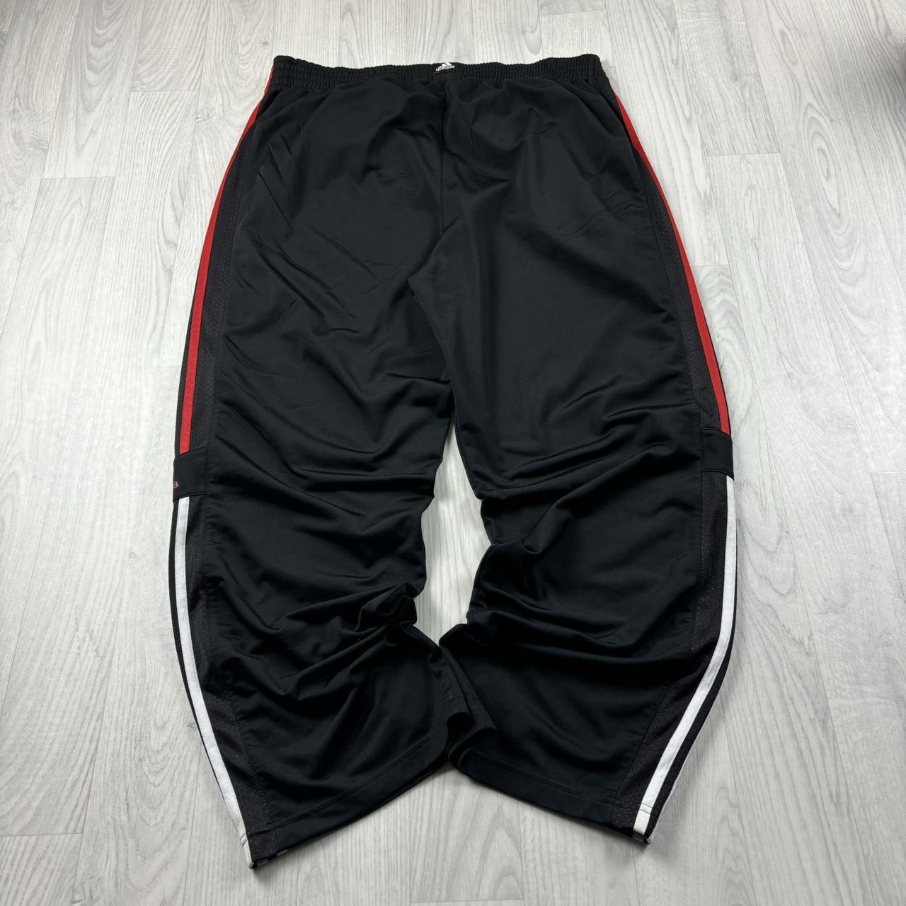 VINTAGE Y2K ADIDAS BAGGY TRACKSUIT BOTTOMS BLACK