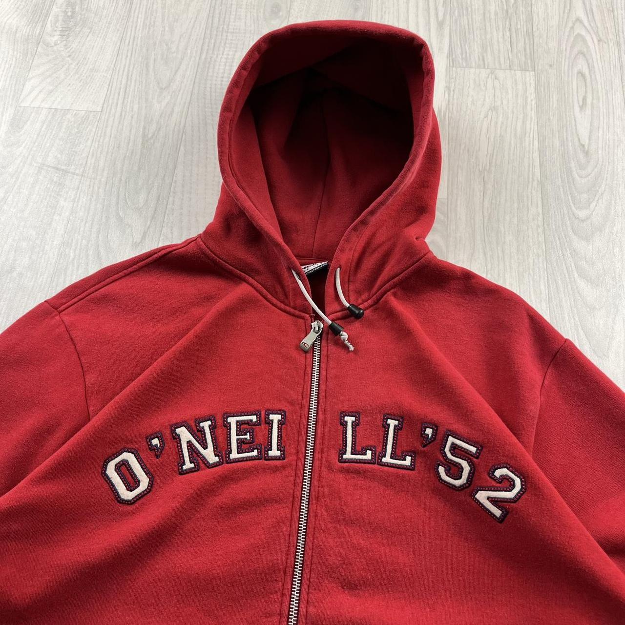 VINTAGE Y2K O’NEILL SPELL OUT ZIP HOODIE RED