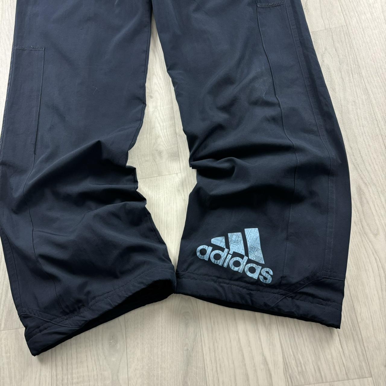 VINTAGE Y2K ADIDAS BAGGY TRACKSUIT BOTTOMS NAVY