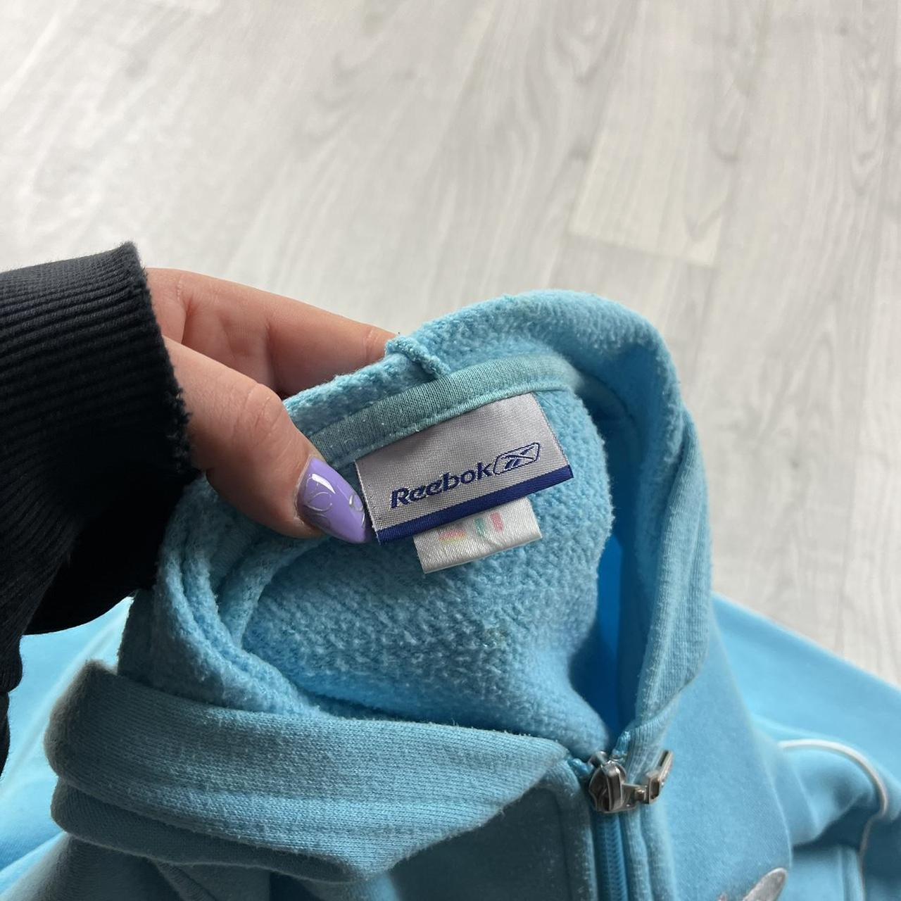 VINTAGE Y2K REEBOK ZIP HOODIE BLUE
