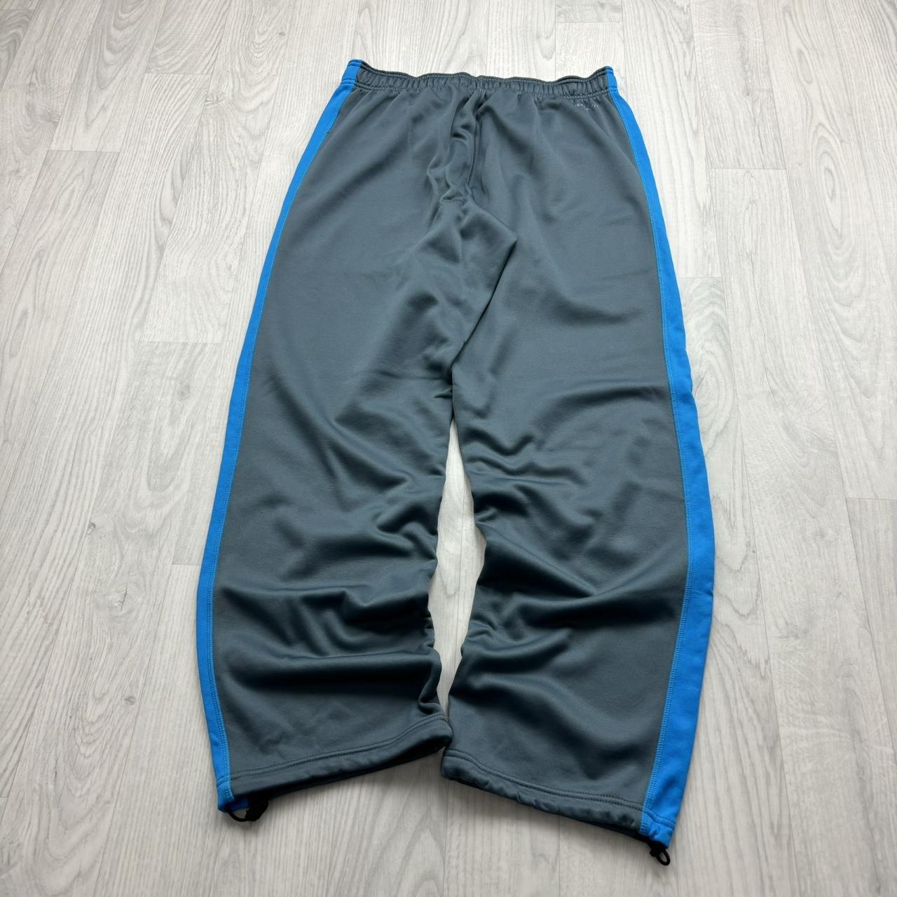 VINTAGE Y2K NIKE BAGGY TRACKSUIT BOTTOMS GREY / BLUE