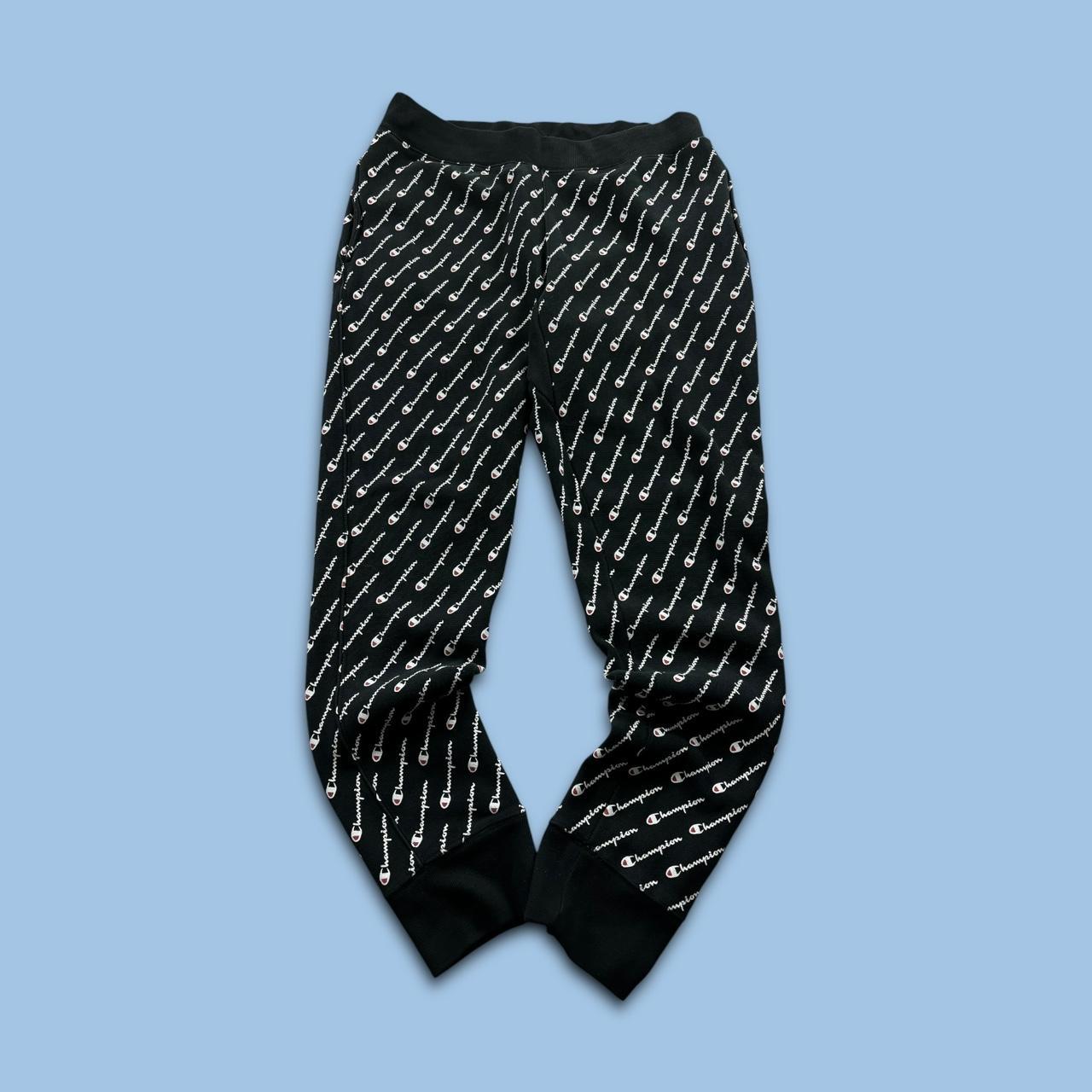 VINTAGE 00s CHAMPION COTTON SWEATPANTS BLACK