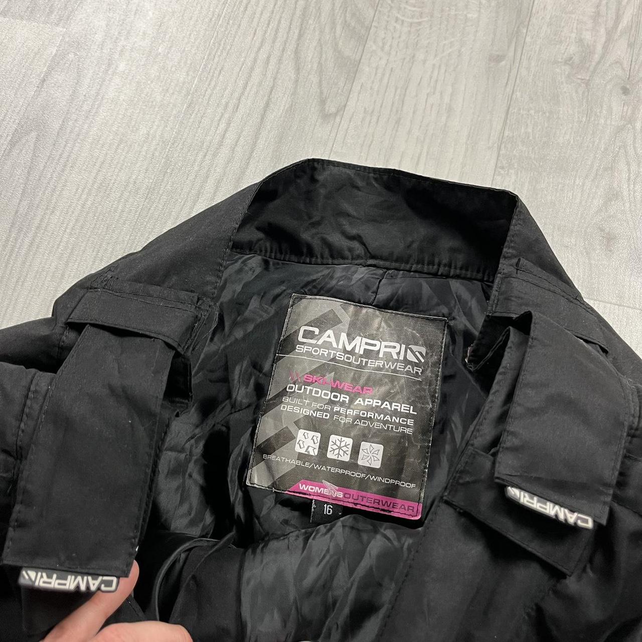VINTAGE Y2K CAMPRI BAGGY SKI PANTS SALOPETTES BLACK