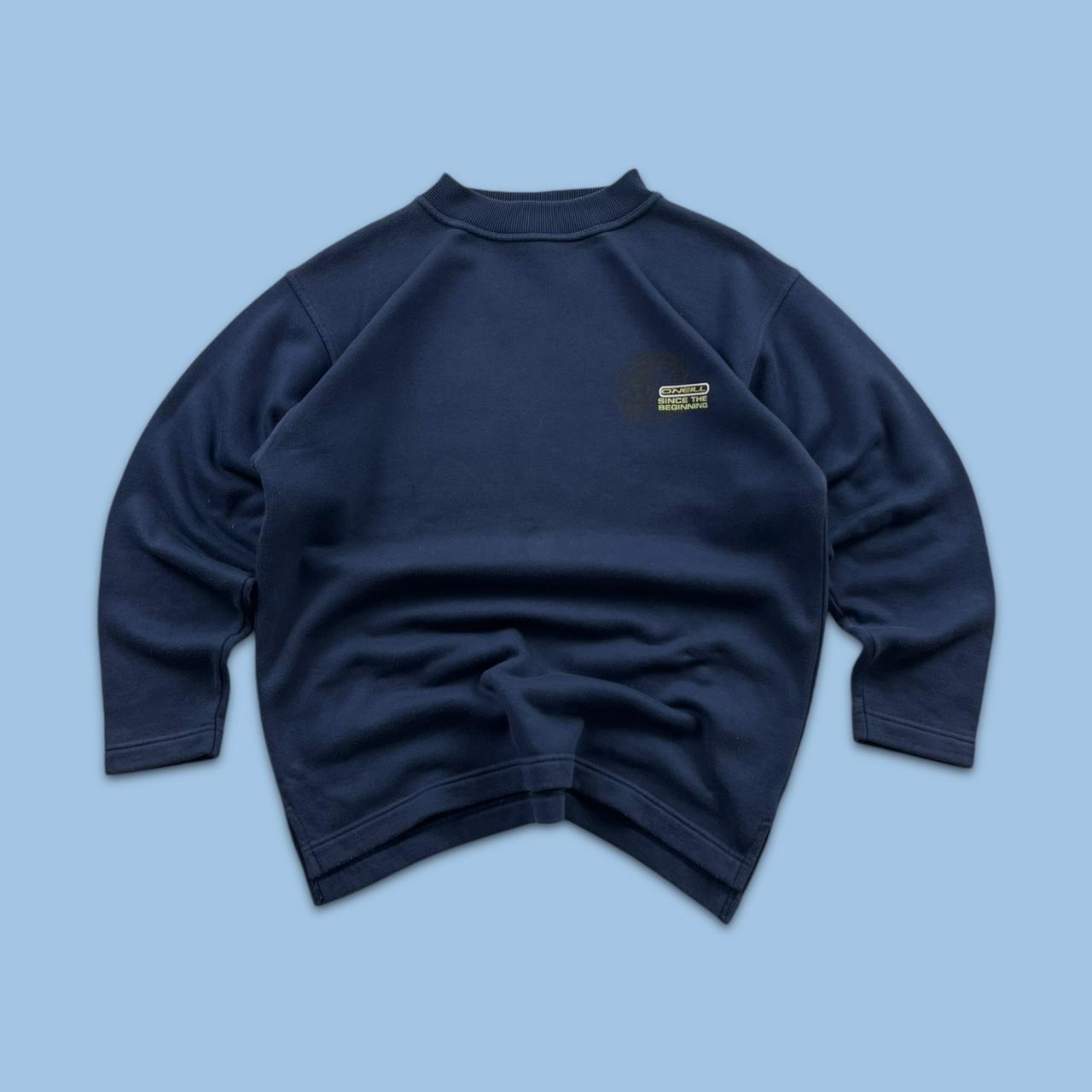 VINTAGE Y2K ONEILL GRAPHIC SWEATSHIRT NAVY BLUE
