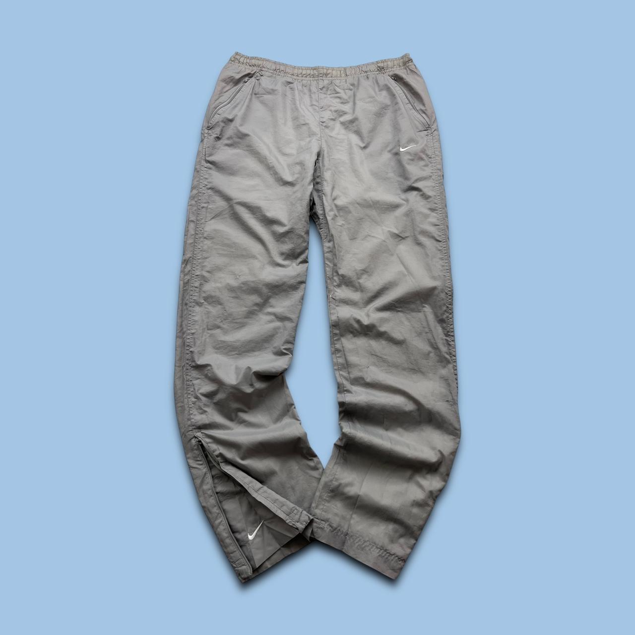 VINTAGE Y2K NIKE BAGGY TRACKSUIT BOTTOMS GREY