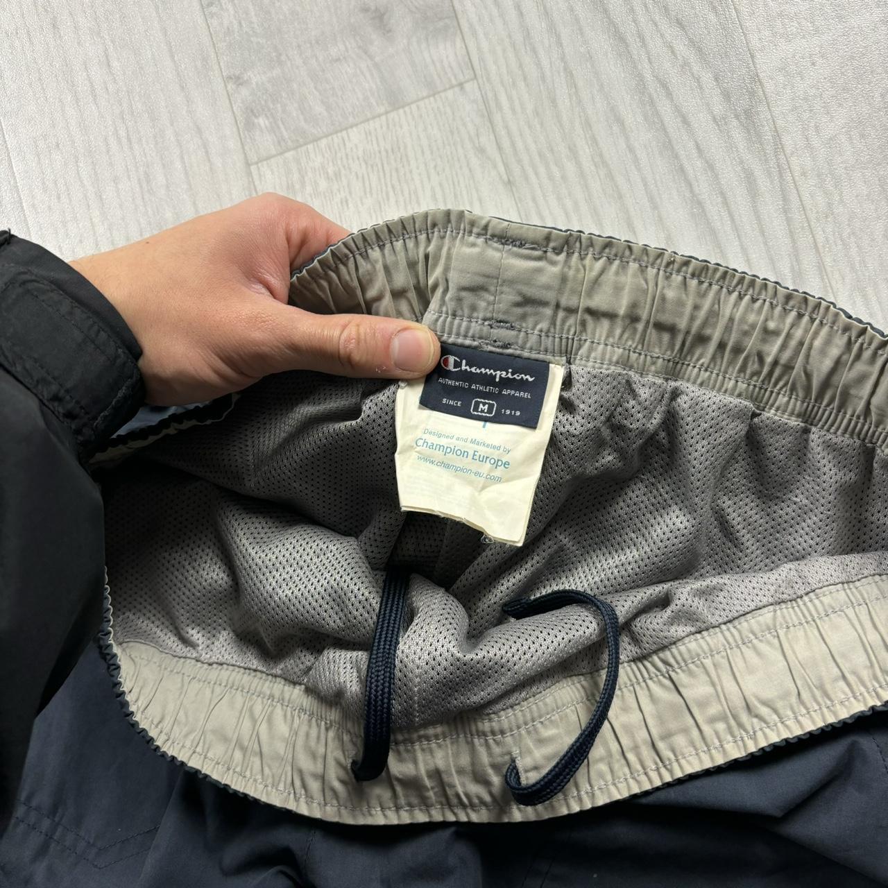 VINTAGE Y2K CHAMPION BAGGY TRACKSUIT BOTTOMS FADED NAVY