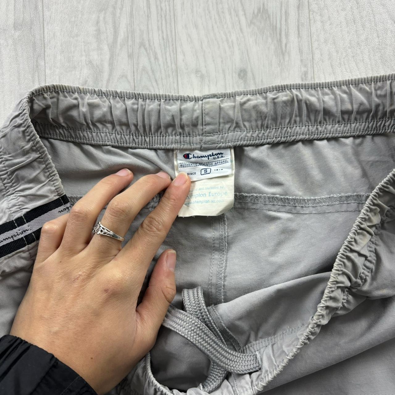 VINTAGE Y2K CHAMPION BAGGY TRACKSUIT BOTTOMS GREY