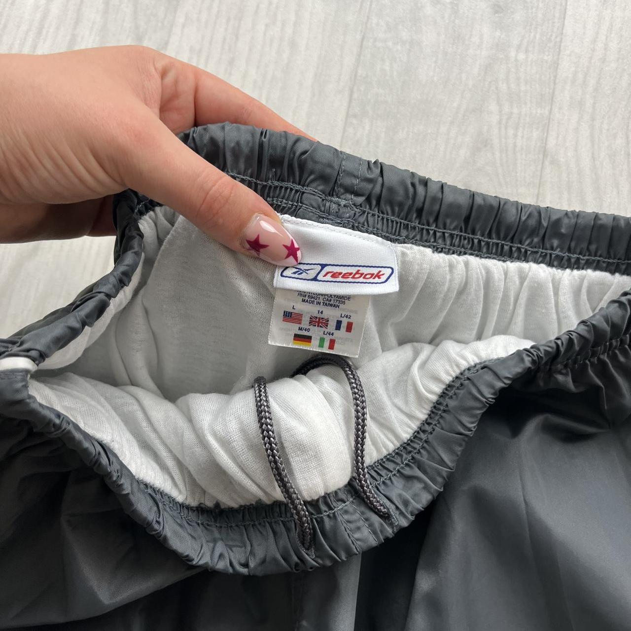VINTAGE Y2K REEBOK BAGGY TRACKSUIT BOTTOMS GREY