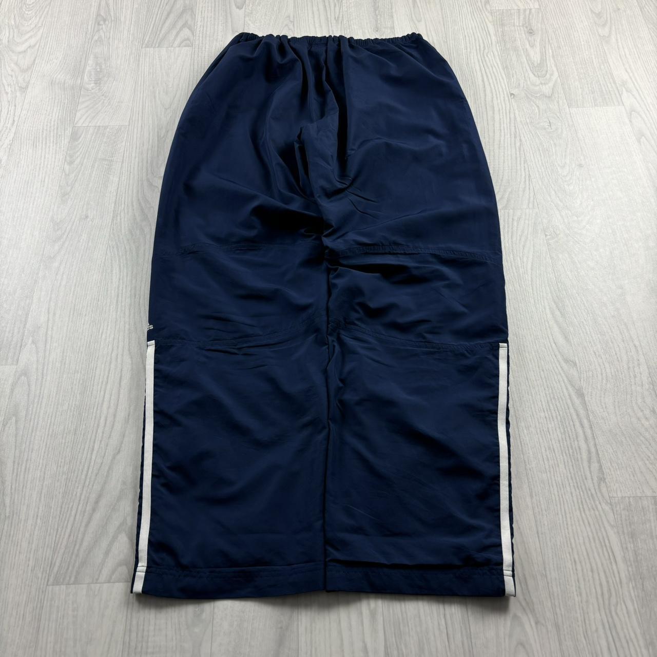 VINTAGE Y2K ADIDAS BAGGY TRACKSUIT BOTTOMS NAVY