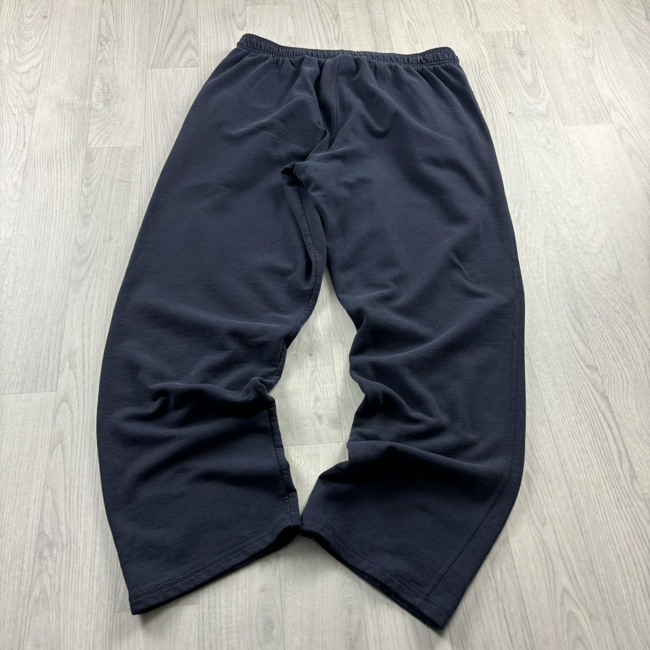 VINTAGE 00s CHAMPION SUPER BAGGY COTTON SWEATPANTS NAVY