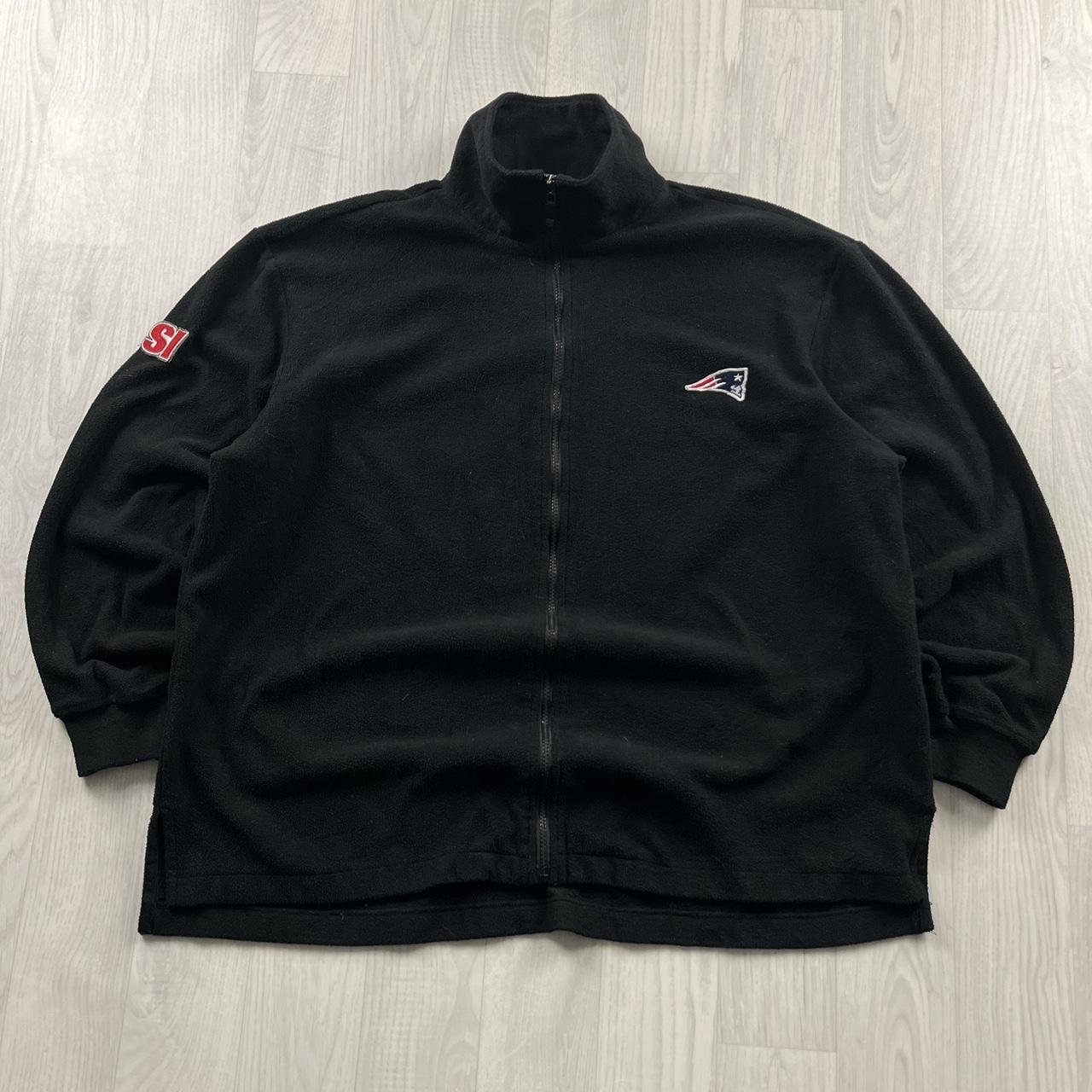 VINTAGE Y2K NFL ZIP UP FLEECE BLACK