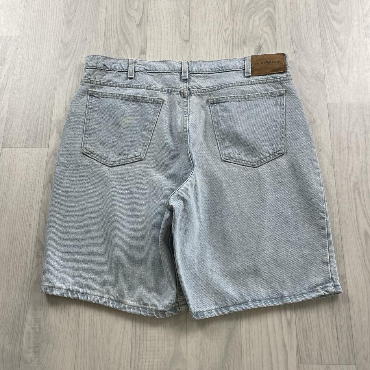 VINTAGE HUNT CLUB BAGGY LOOSE SKATER JORTS LIGHT BLUE (36w)