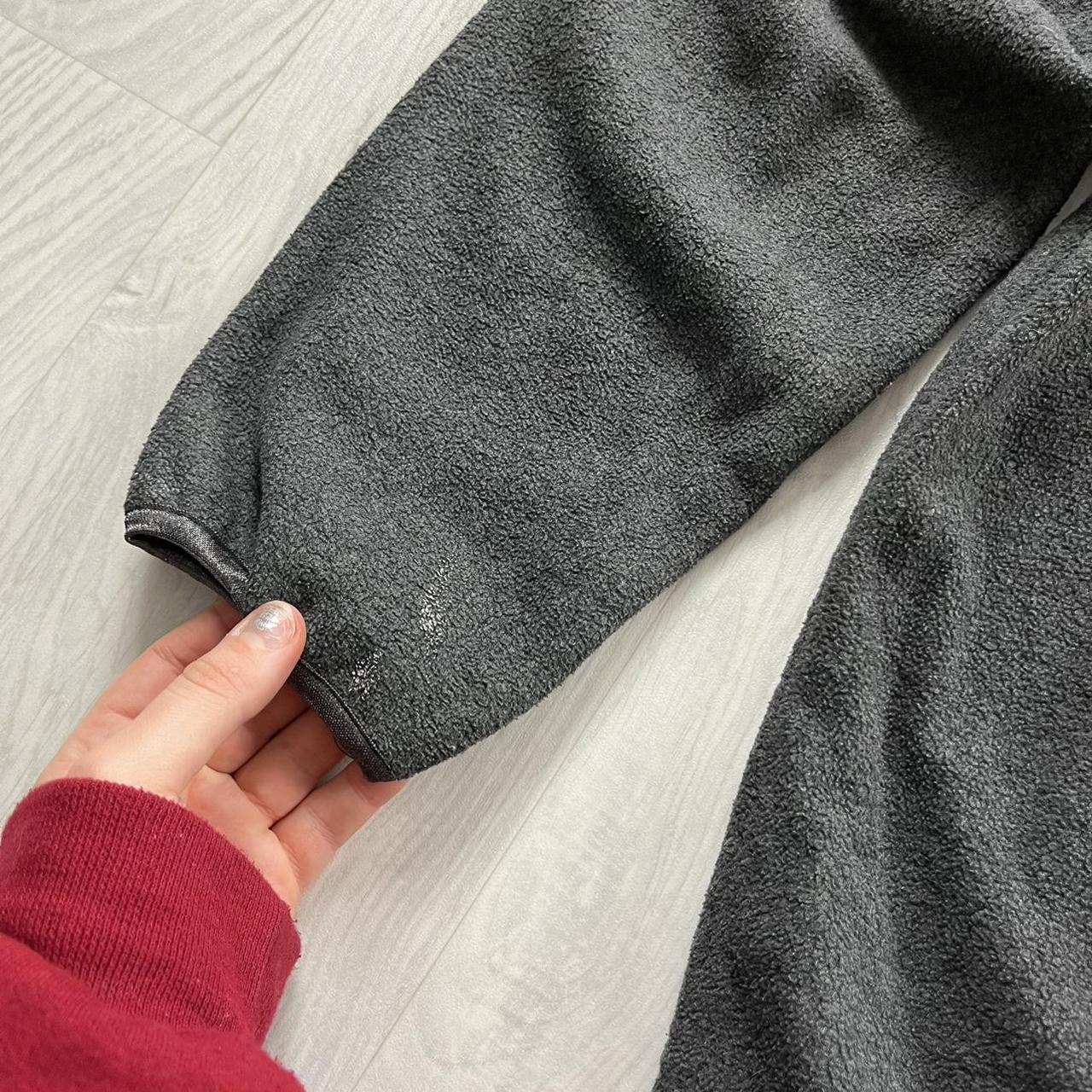 VINTAGE Y2K HARLEY DAVIDSON QUARTER ZIP FLEECE SWEATSHIRT GREY