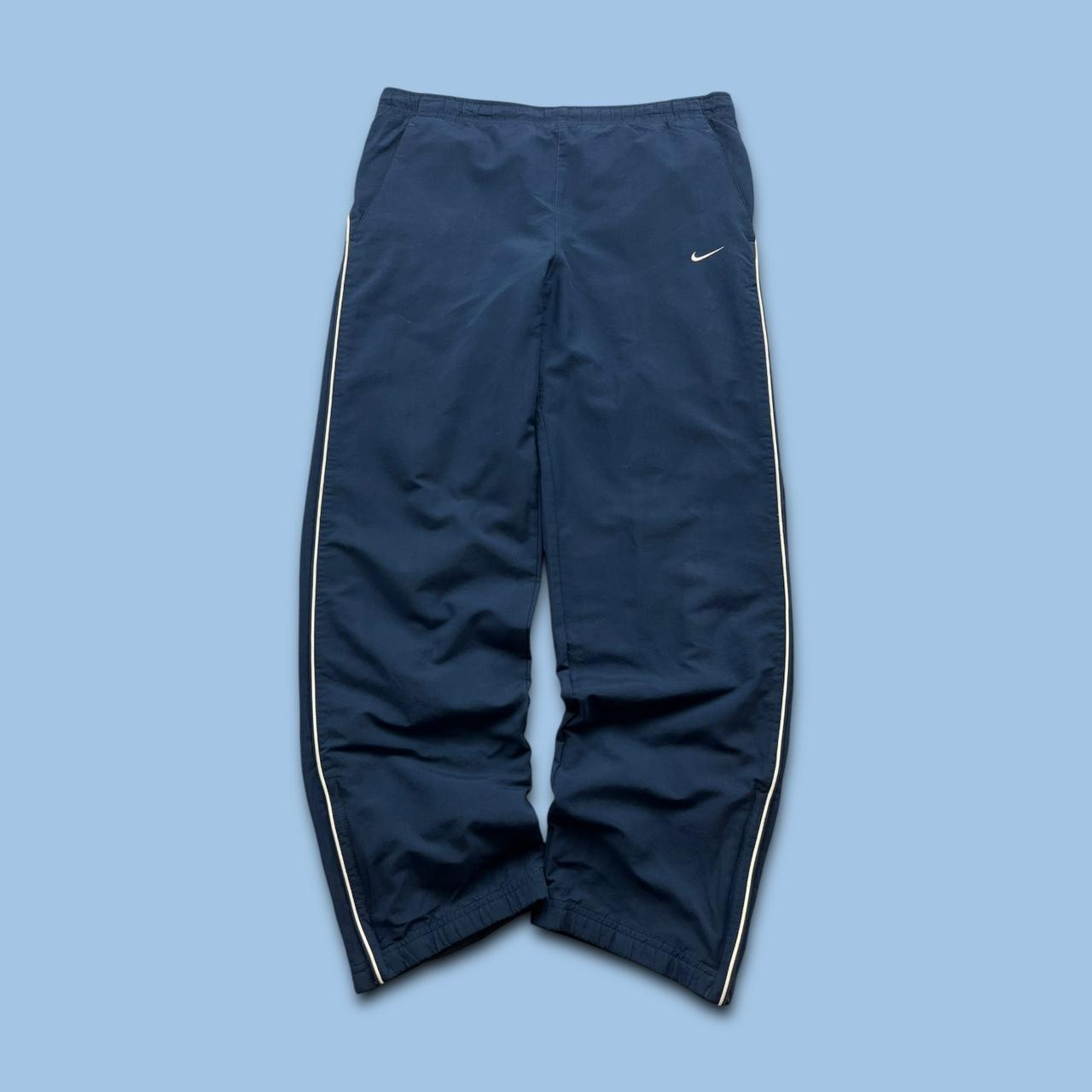 VINTAGE Y2K NIKE BAGGY TRACKSUIT BOTTOMS NAVY