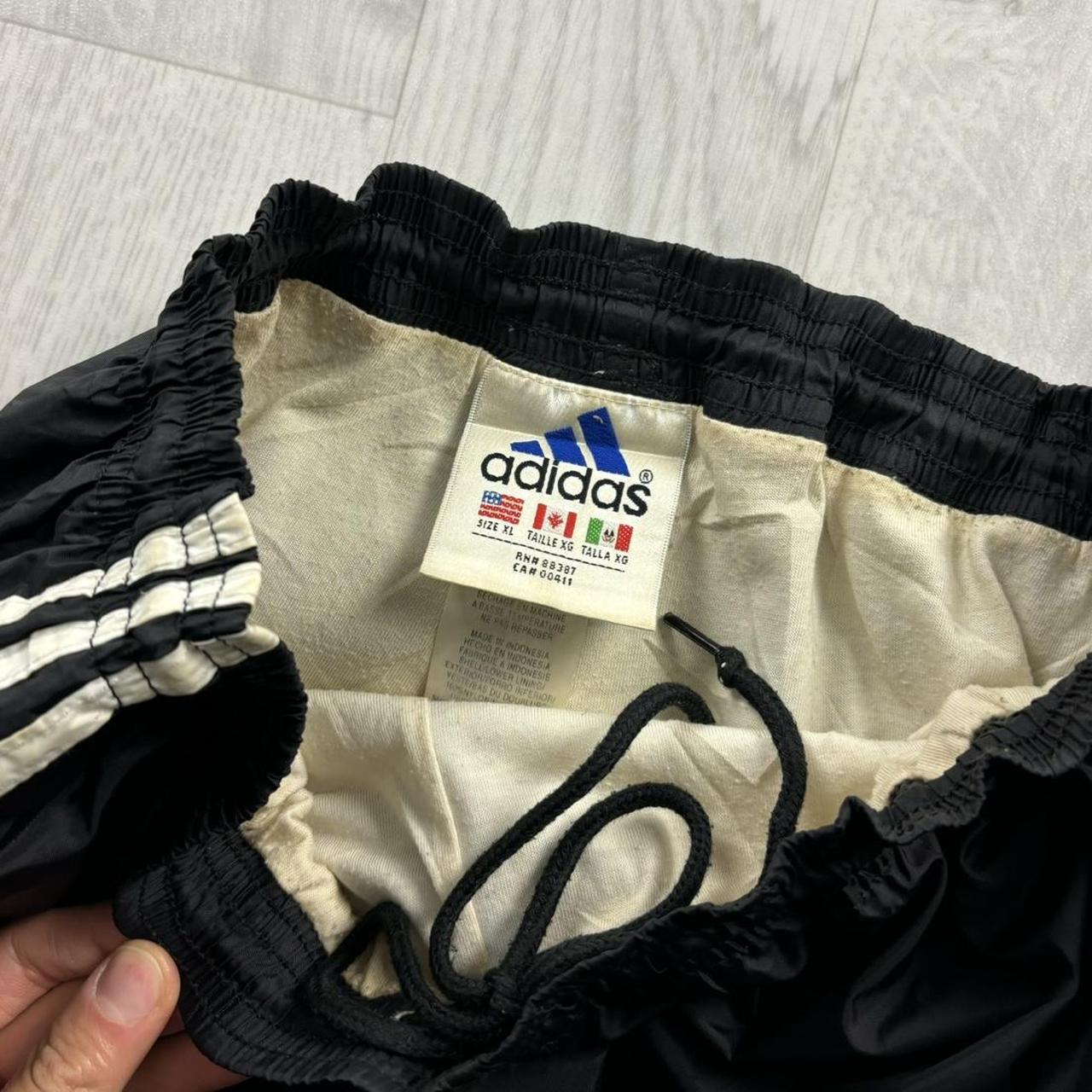 VINTAGE 90s ADIDAS BAGGY TRACKSUIT BOTTOMS BLACK