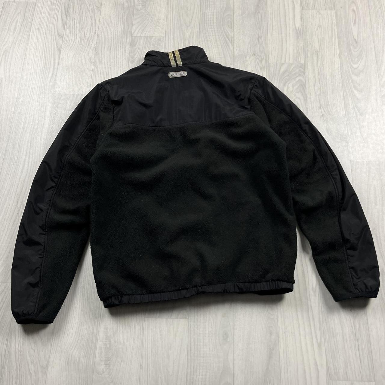 VINTAGE Y2K NAUTICA ZIP UP TECHNICAL FLEECE BLACK