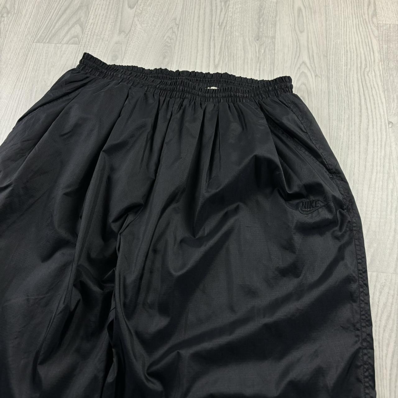 VINTAGE 90s NIKE BAGGY TRACKSUIT BOTTOMS BLACK
